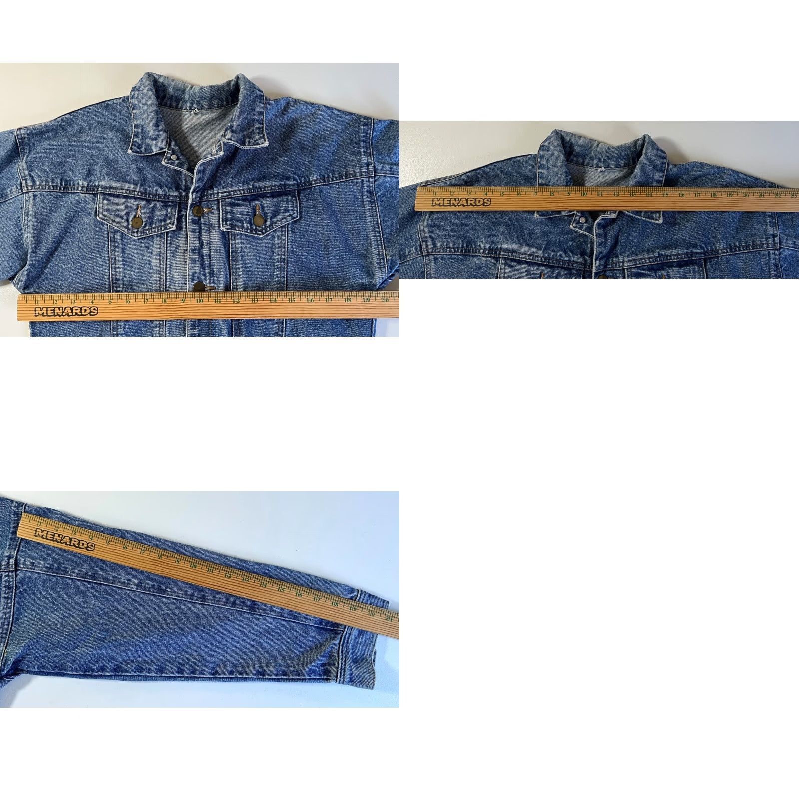 Vintage VINTAGE Denim Trucker Jacket Buckle Back Sz M Mens Jacket 90s Blue Cotton Short Size US M / EU 48-50 / 2 - 9 Thumbnail
