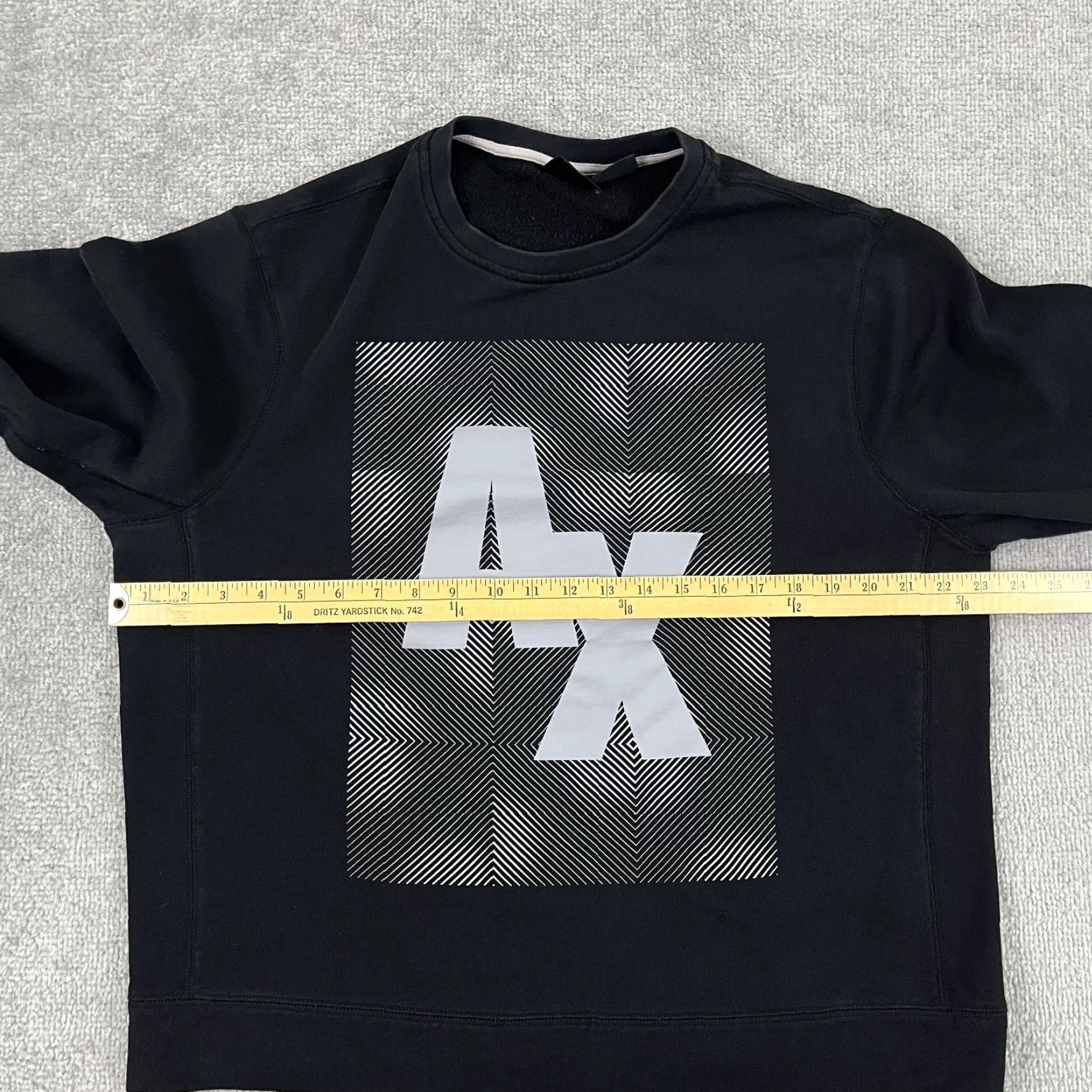 Armani Exchange Armani Exchange Sweatshirt Adult Mens XL Black Graphic Crew Neck Pullover Jumper Size US XL / EU 56 / 4 - 5 Thumbnail