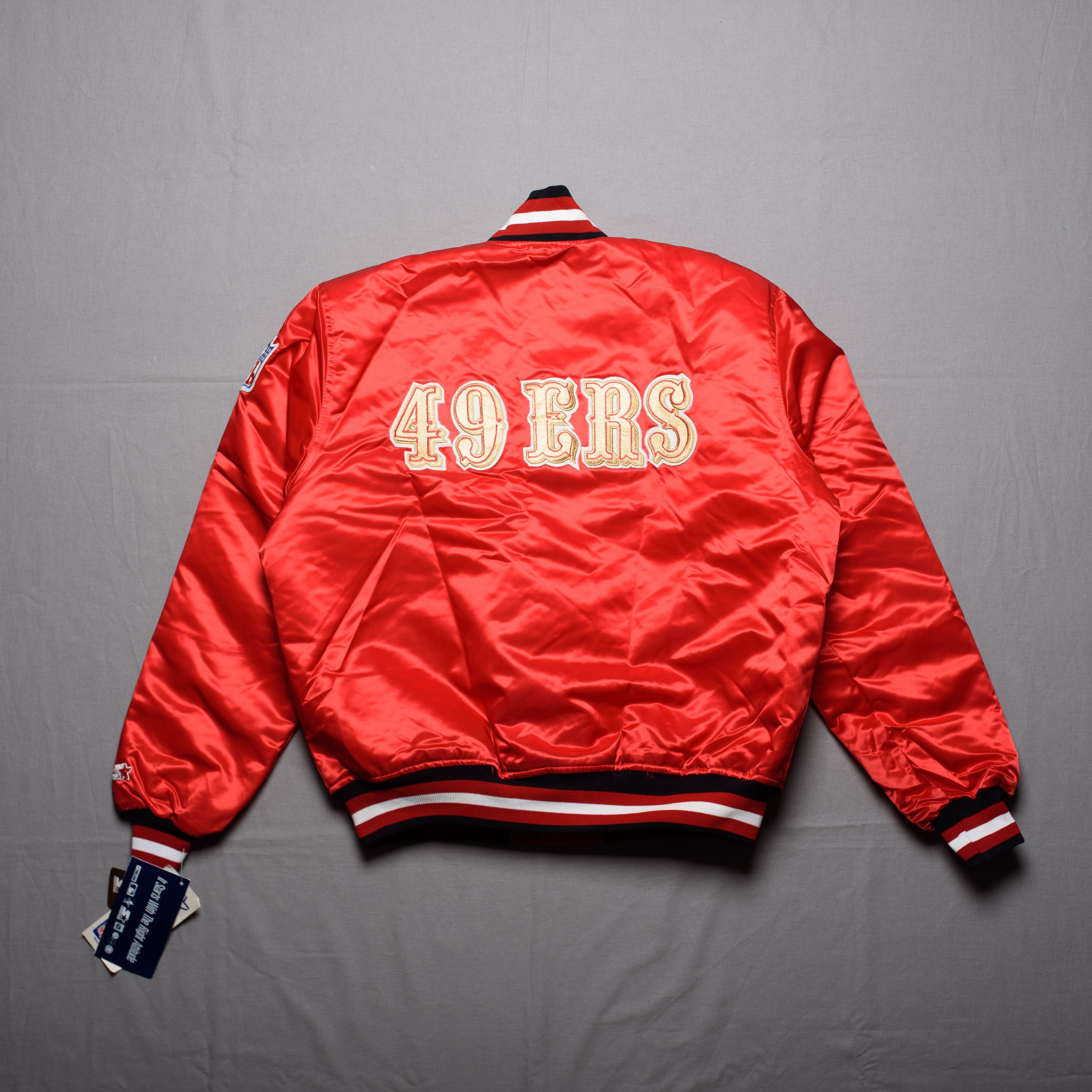 NFL × Starter Vintage San Francisco 49ers Starter Bomber Jacket Size US L / EU 52-54 / 3 - 9 Thumbnail
