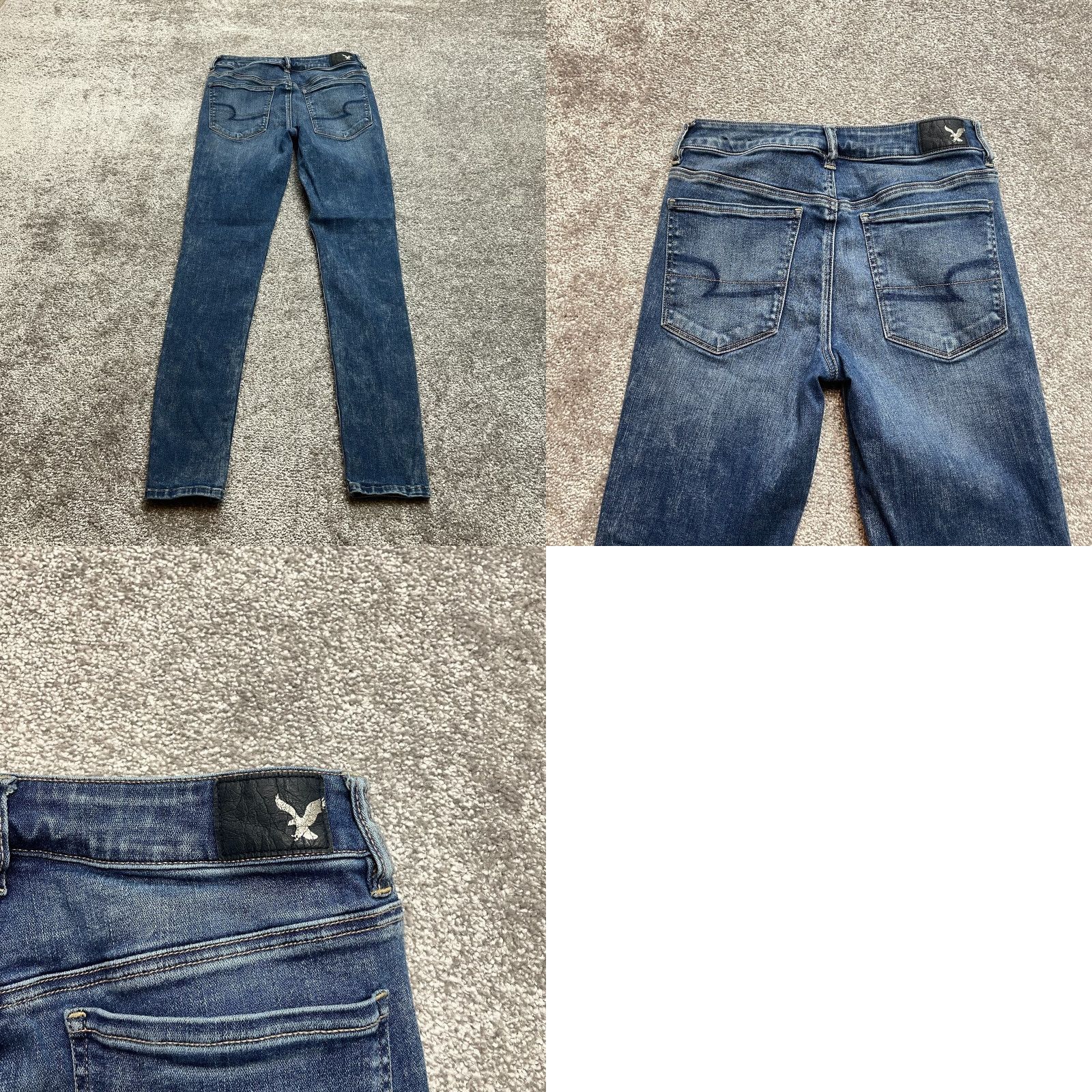 American Eagle Outfitters American Eagle Super Stretch Jeans Womens 6 Hi Rise Jegging Blue Denim 28x28.5 Size 28" / US 6 / IT 42 - 9 Thumbnail