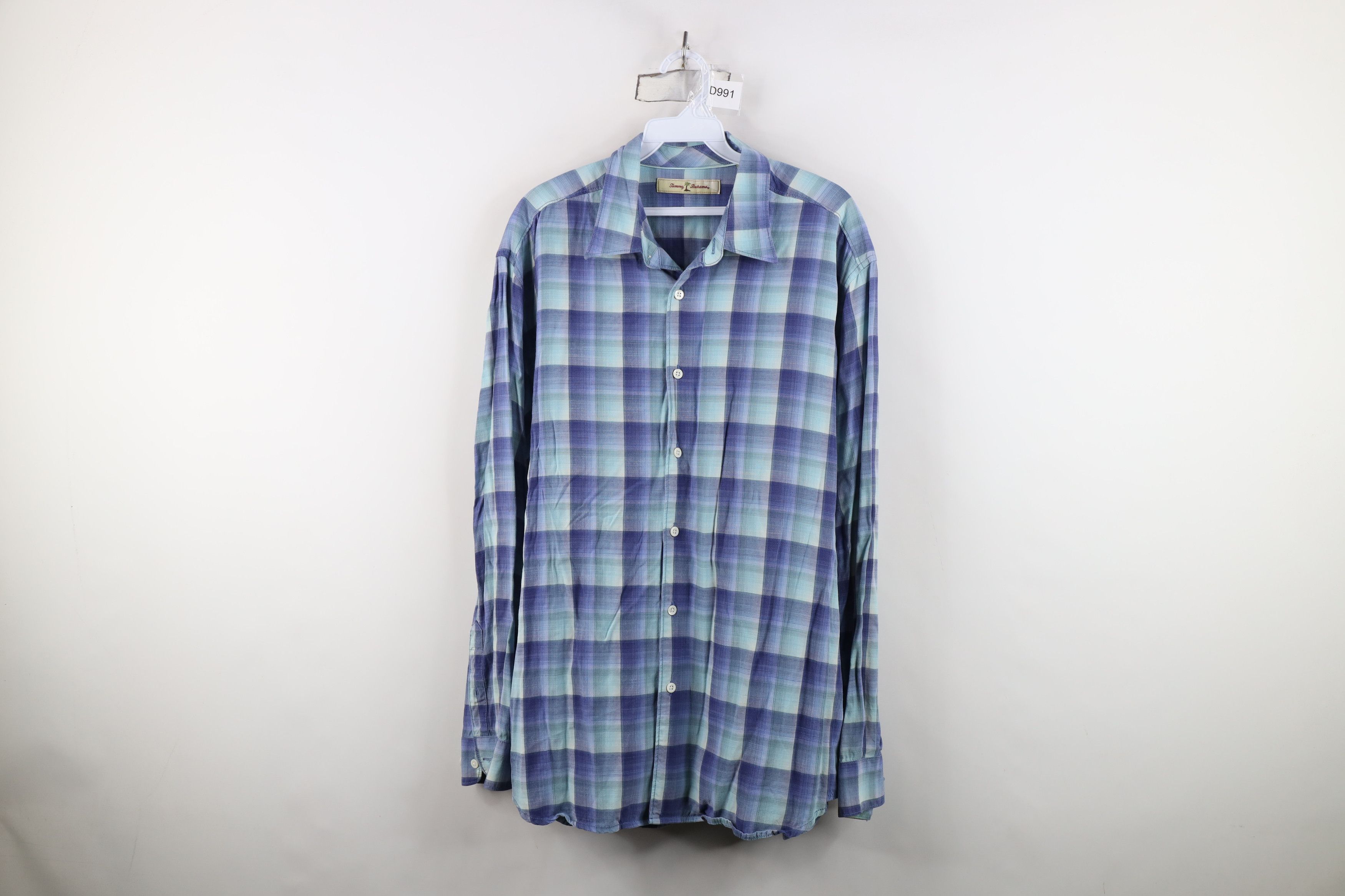 Tommy Bahama Vintage Tommy Bahama Blend Collared Button Shirt Plaid Size US L / EU 52-54 / 3 - 1 Thumbnail