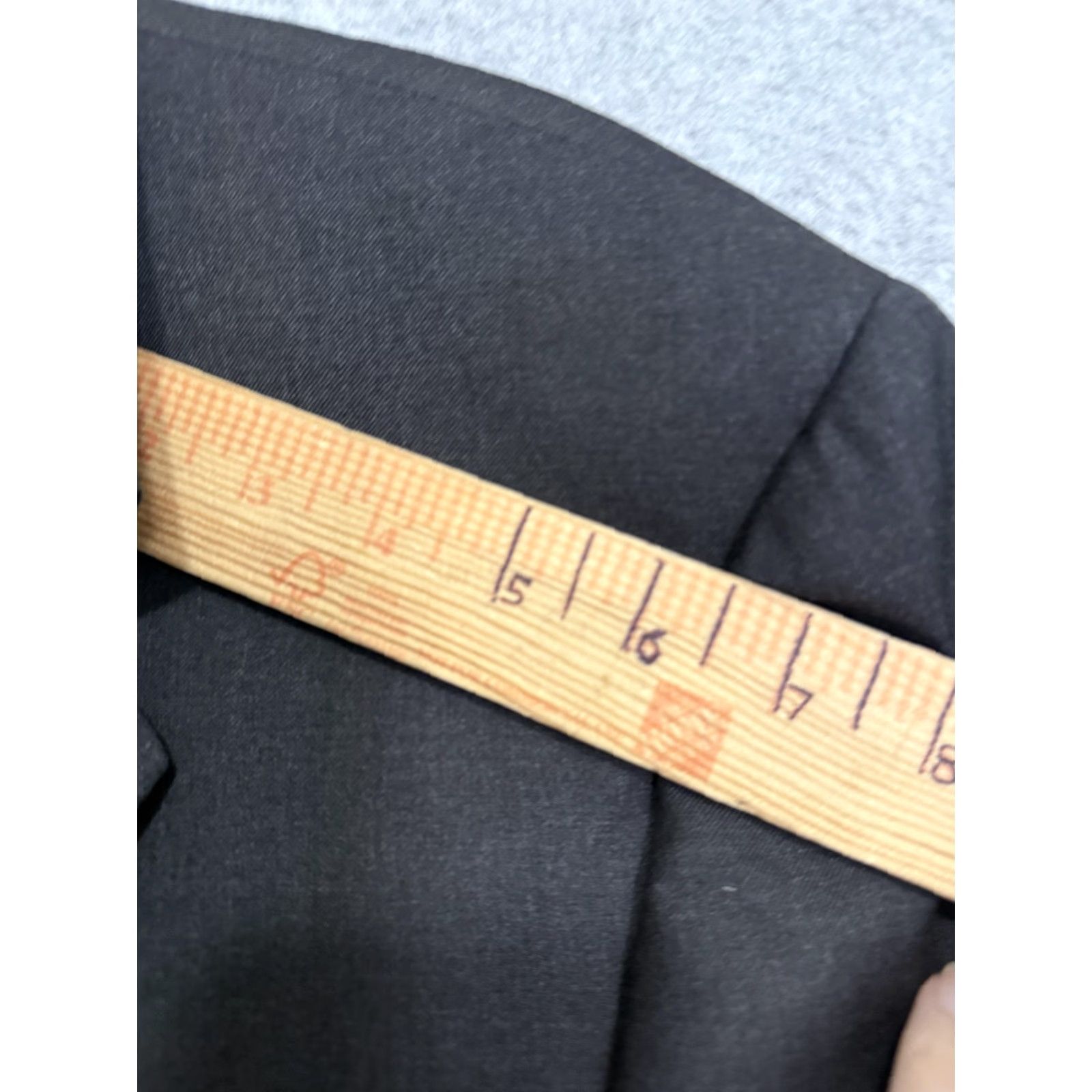 Vintage Hickey Freeman Suit Jacket Mens 44 Gray 100% Wool Loro Piana Boardroom USA Size 44R - 3 Thumbnail