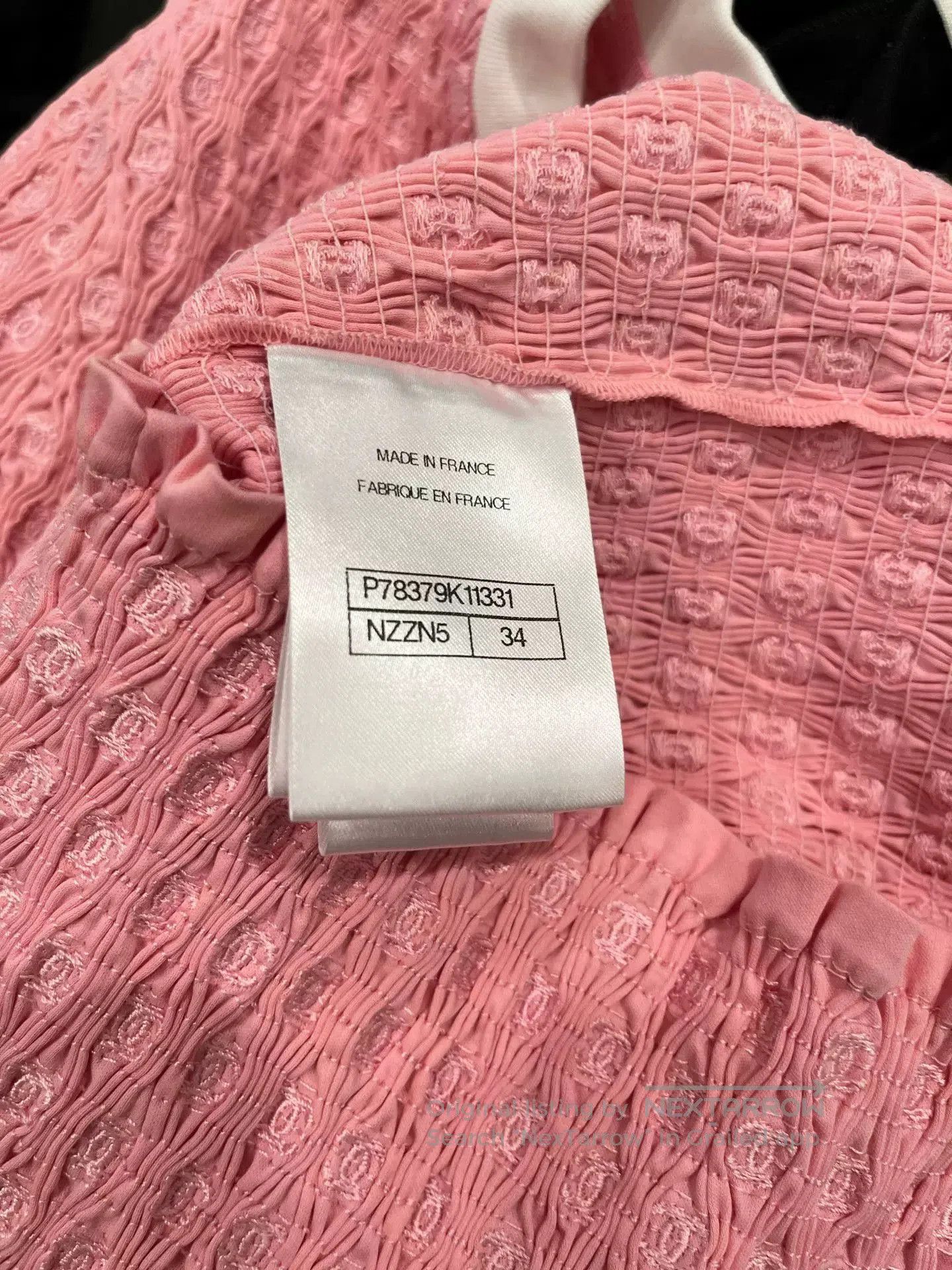 Chanel Chanel Pink Ruched Tie Short Sleeve Top. Size US XS / EU 42 / 0 - 5 Thumbnail