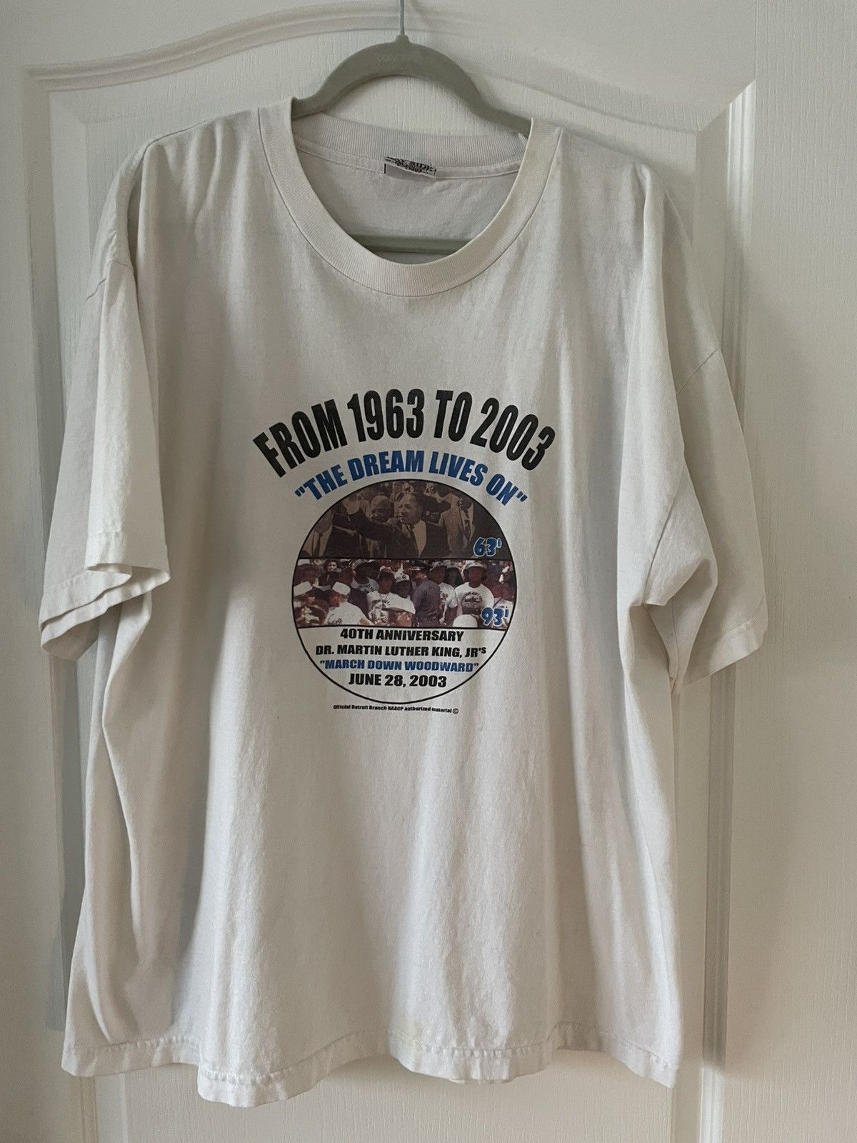 Vintage Vintage MLK Anniversary 1993 Detroit Shirt Size US XXL / EU 58 / 5 - 1 Thumbnail