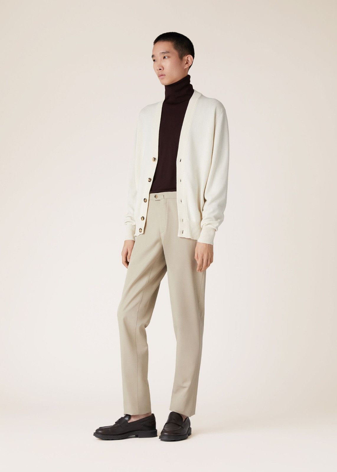 Loro Piana o1srvl11e1224 Baby Cashmere Cardigan in White Size US M / EU 48-50 / 2 - 2 Thumbnail