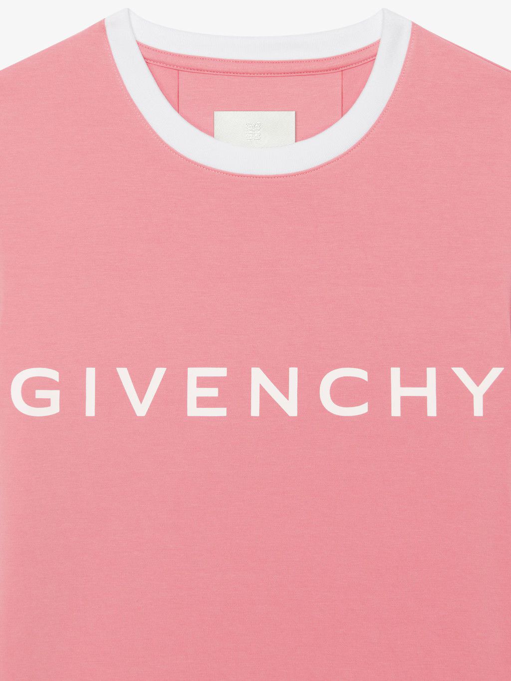 Givenchy o1srvl11e0725 Archetype Slim Fit T-Shirt in Cotton in Pink Size XS / US 0-2 / IT 36-38 - 3 Thumbnail