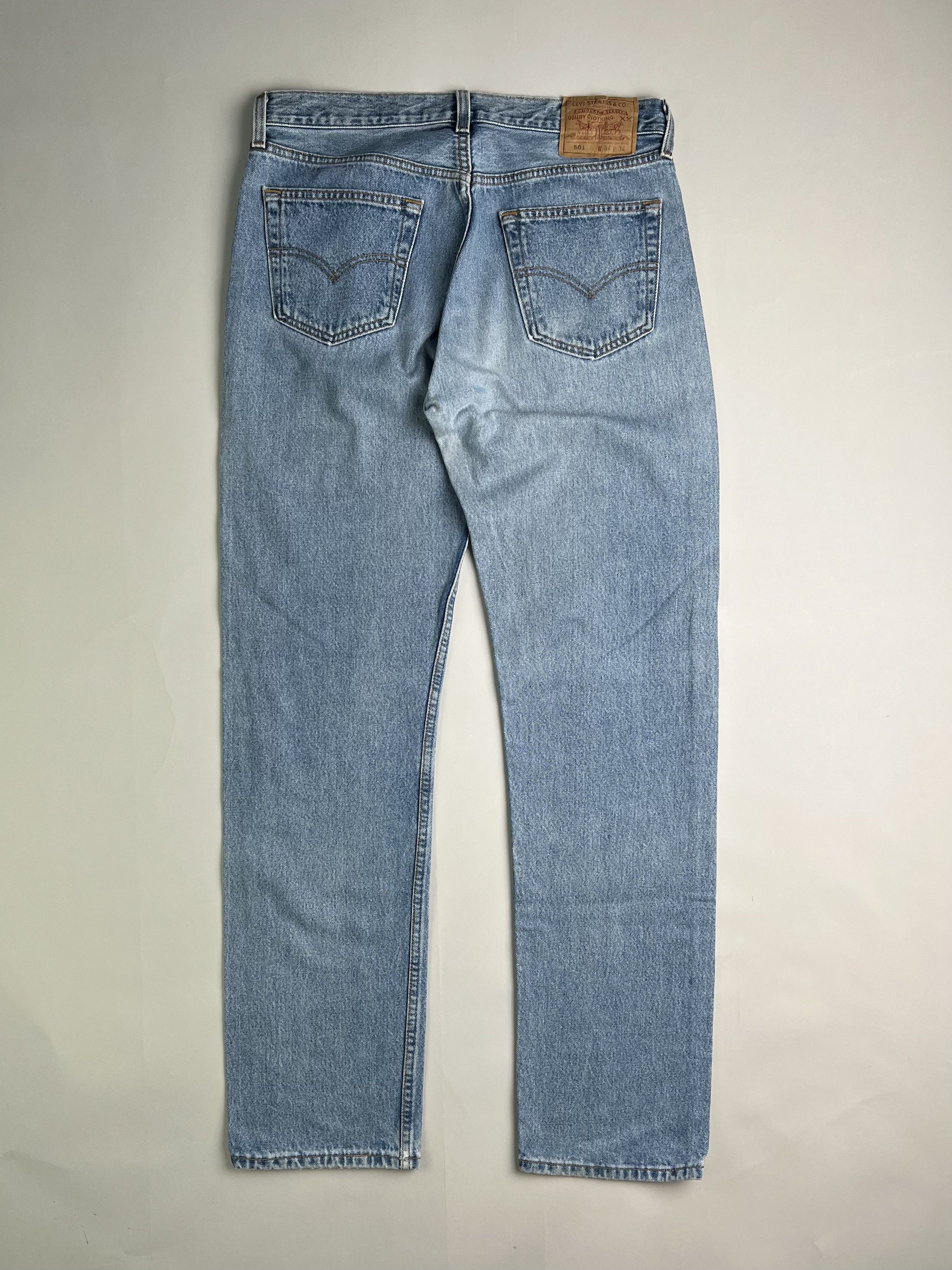 Levi's × Levi's Vintage Clothing × Vintage Levis 501 Vintage Jeans Light Wash Made In Usa W34 Size US 34 / EU 50 - 2 Thumbnail