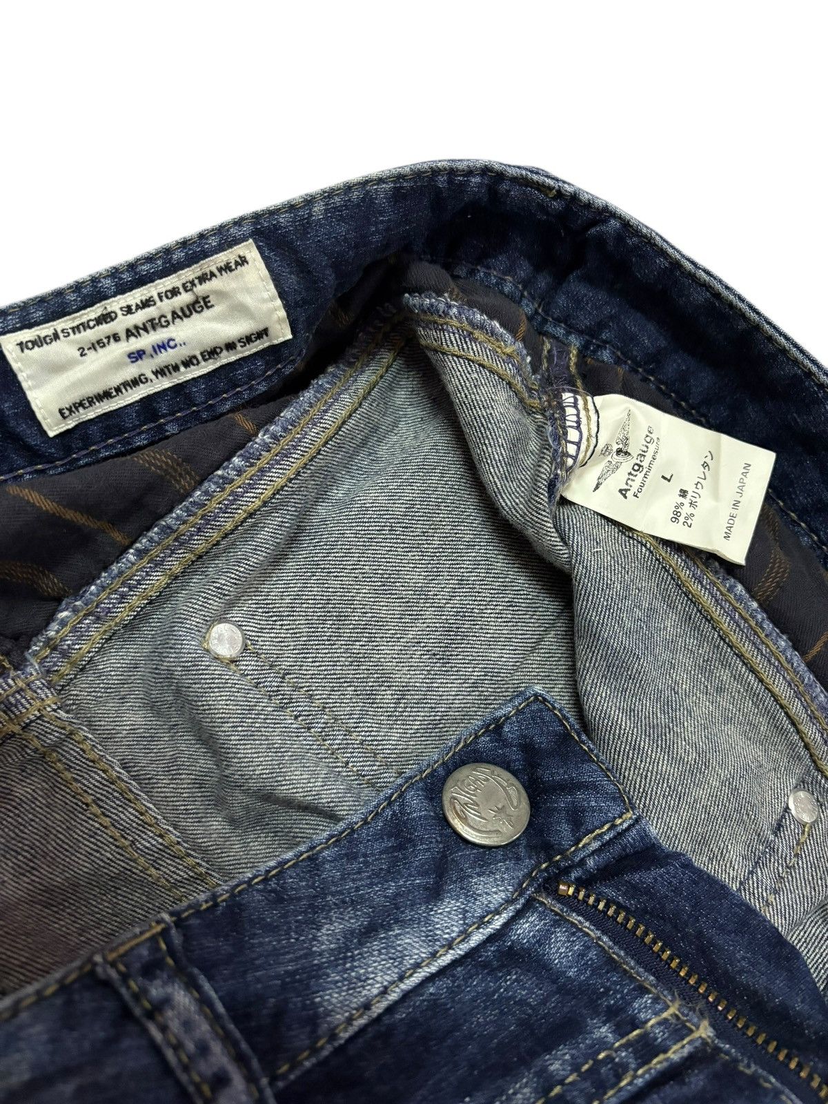 Japanese Brand Vtg Antgauge SP Distressed Skinny Jeans Size US 30 / EU 46 - 7 Thumbnail