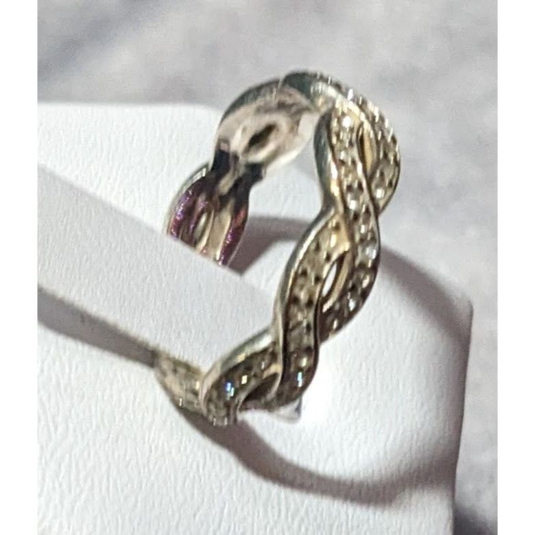 Other Infinity Clear Stoned Silver Tone Ring Size 8 Size ONE SIZE - 8 Thumbnail