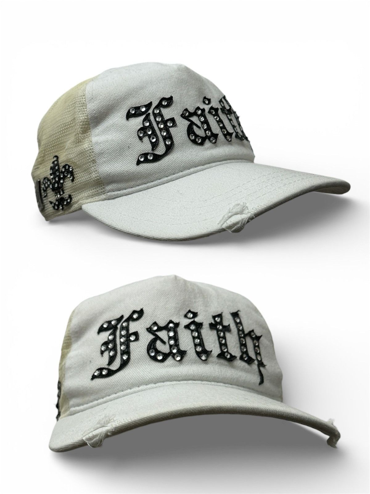 Faith Connexion Y2K Faith Connexion Distressed Style Trucker Hat Size ONE SIZE - 1 Thumbnail