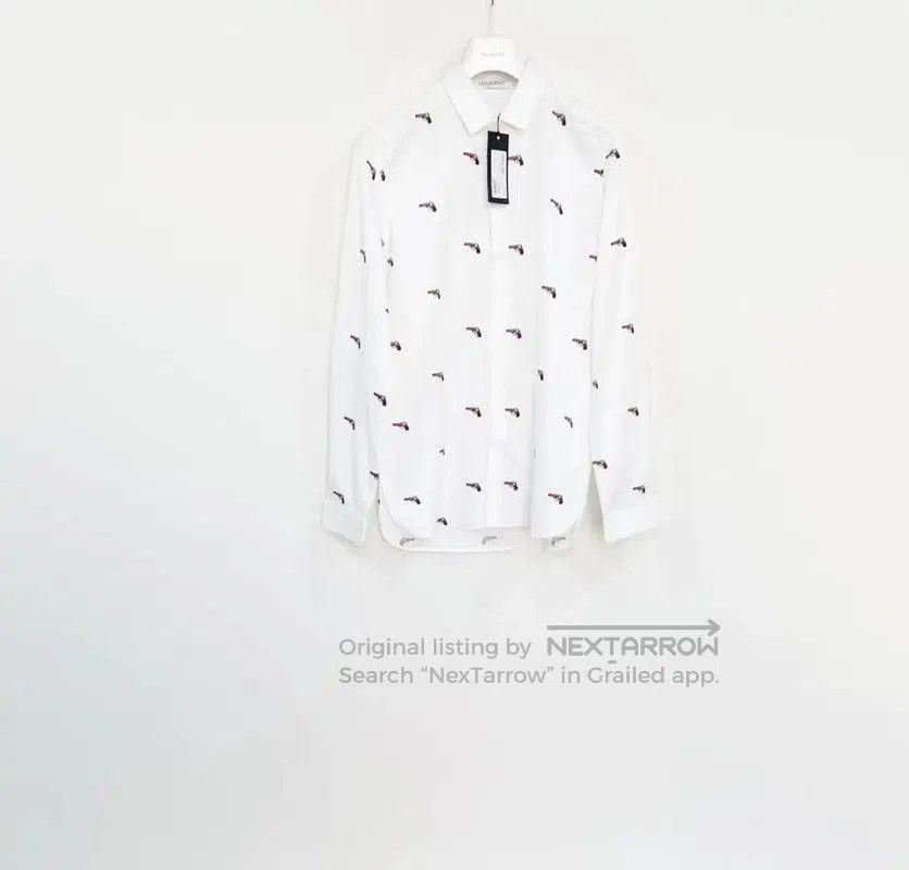 NeIL BarreTT White Long Sleeve Shirt .