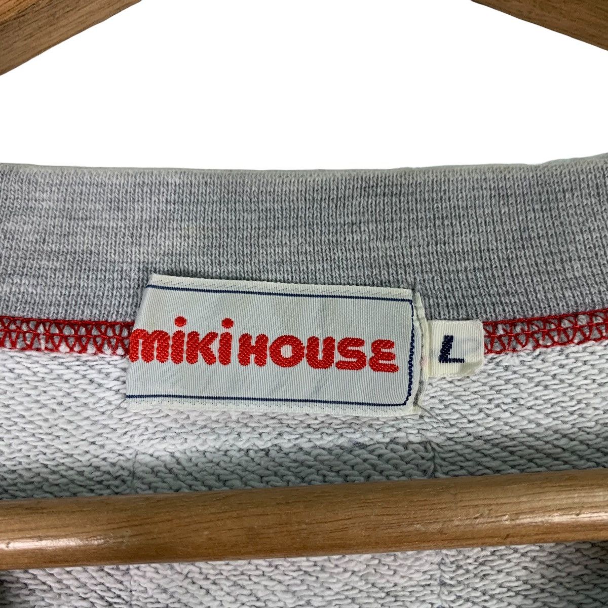 Japanese Brand 90's MIKIHOUSE Big Logo Sweater Sweatshirts #0792-C36 Size US L / EU 52-54 / 3 - 12 Thumbnail