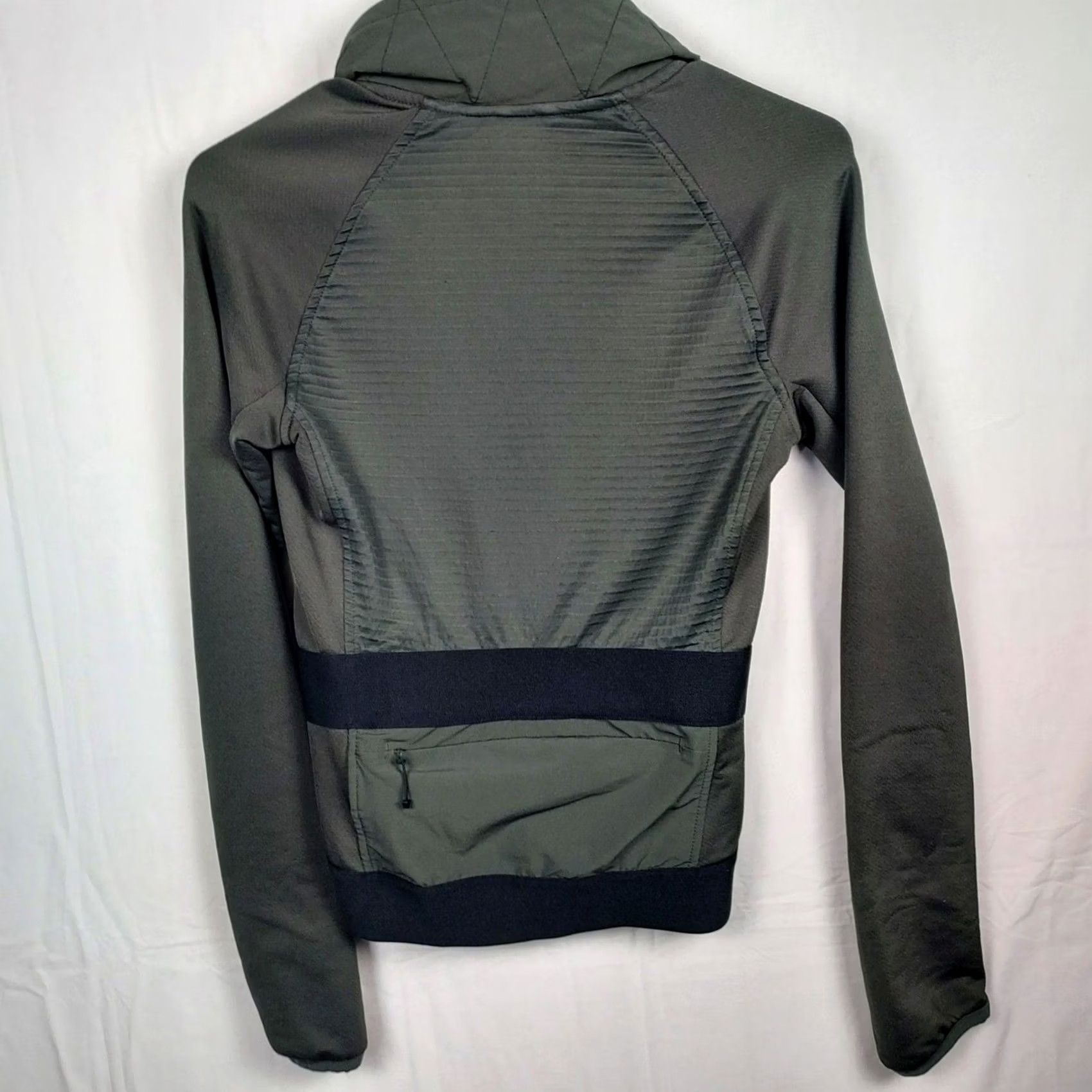 Adidas adidas Womens XS Performance Full Zip Jacket Olive Green Running Training Top Size XS / US 0-2 / IT 36-38 - 3 Thumbnail