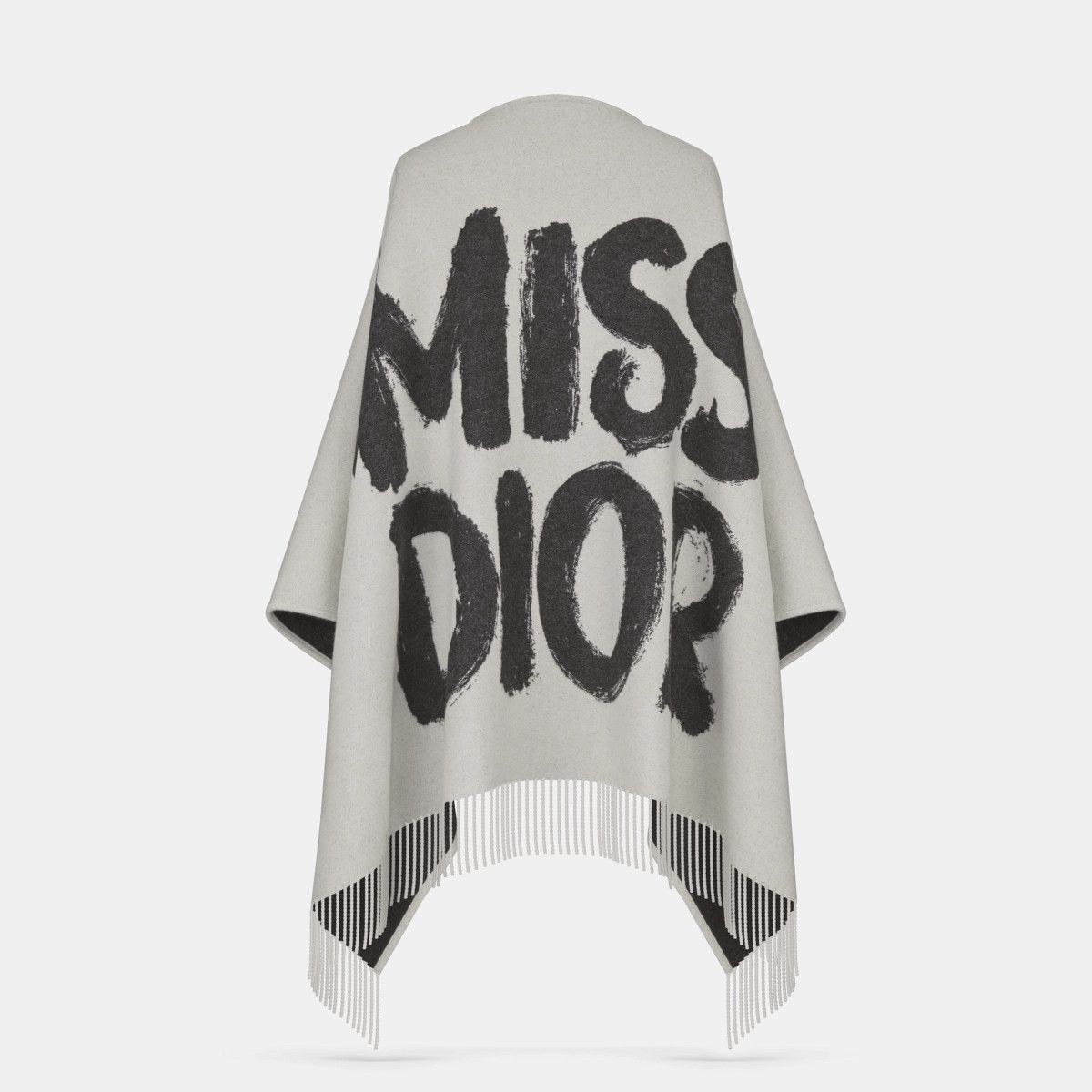 Dior o1bcso1str0226 Size:OS/Poncho in Grey/Black Size ONE SIZE - 2 Thumbnail