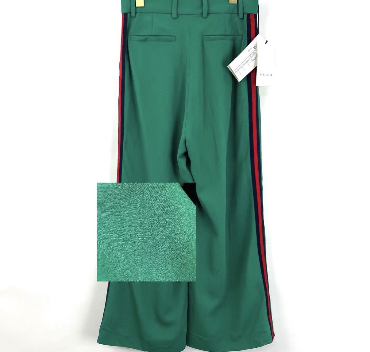Gucci Gucci/Side Red & Green Stripe Wide-Leg Suit Pants K12 Size 26" / US 2 / IT 38 - 7 Thumbnail