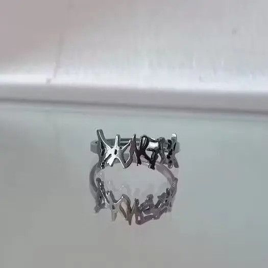 VIBE Danger Ring Spike Graffiti Goth Punk Rock Jewelry Anarchy Size ONE SIZE - 1 Thumbnail