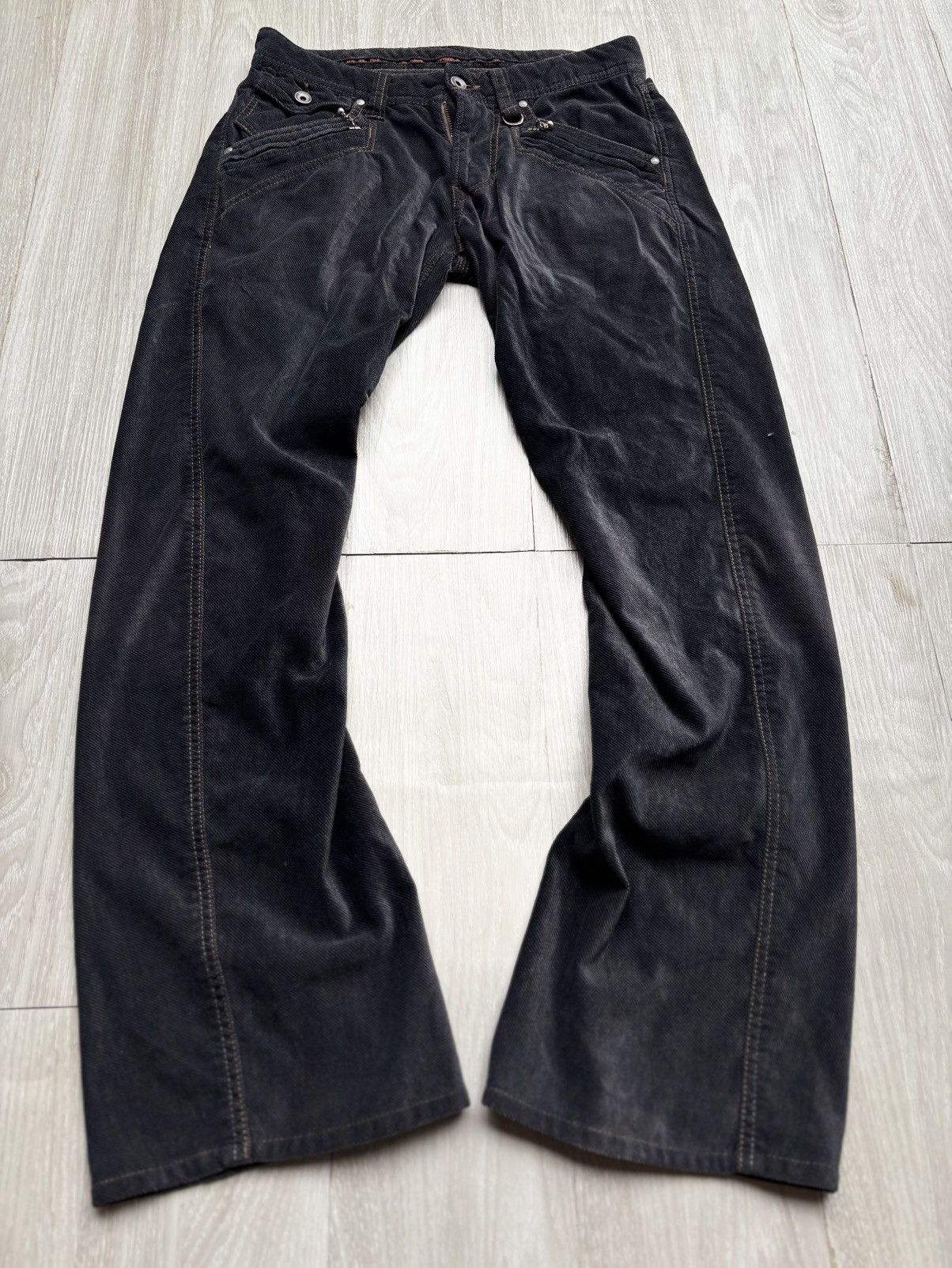 Japanese Brand Ncfm velvet flare pants Size US 30 / EU 46 - 1 Thumbnail