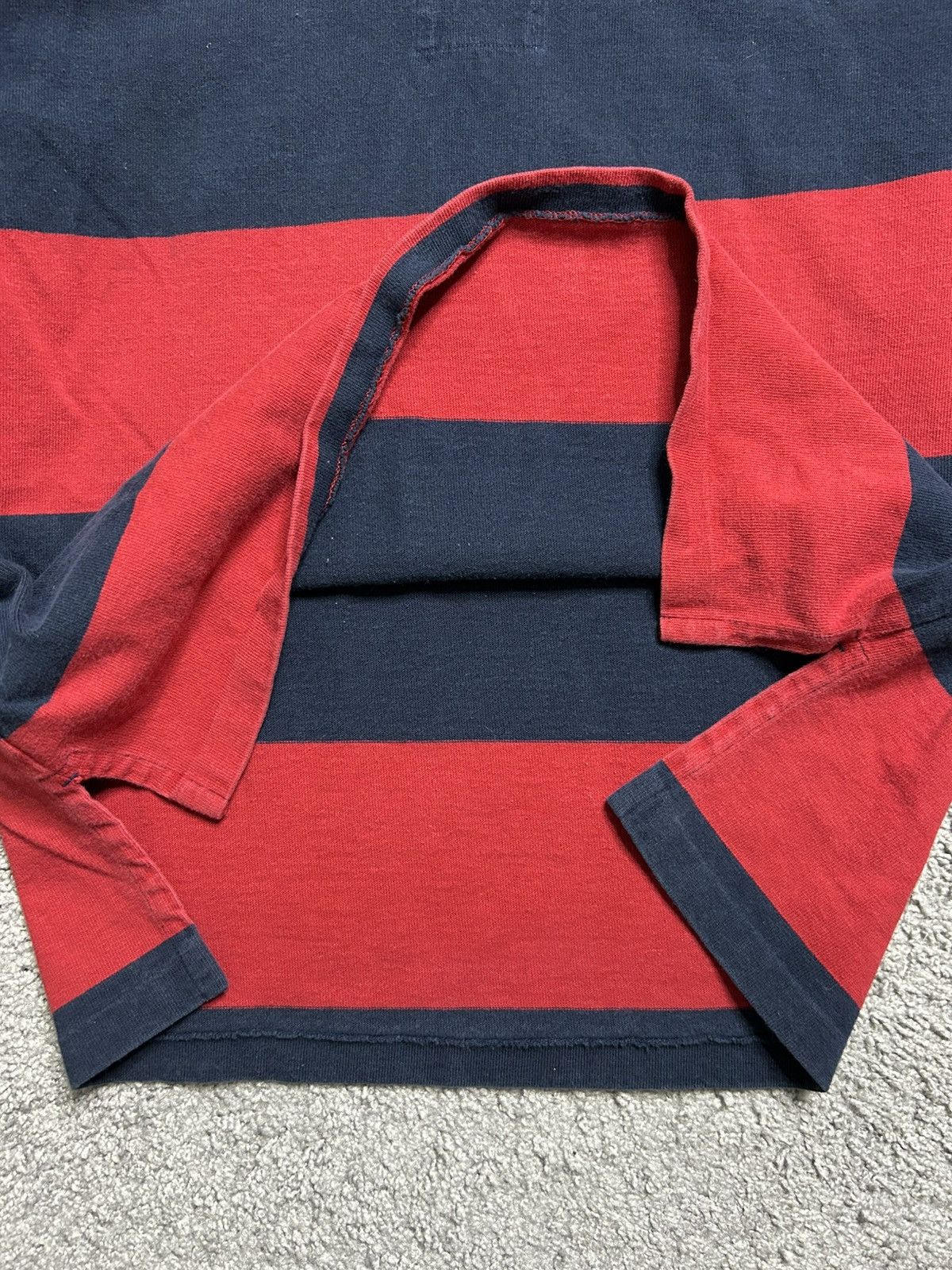 Polo Ralph Lauren Vintage 80s Polo Ralph Lauren Rugby Long Sleeve Striped Size US L / EU 52-54 / 3 - 4 Thumbnail