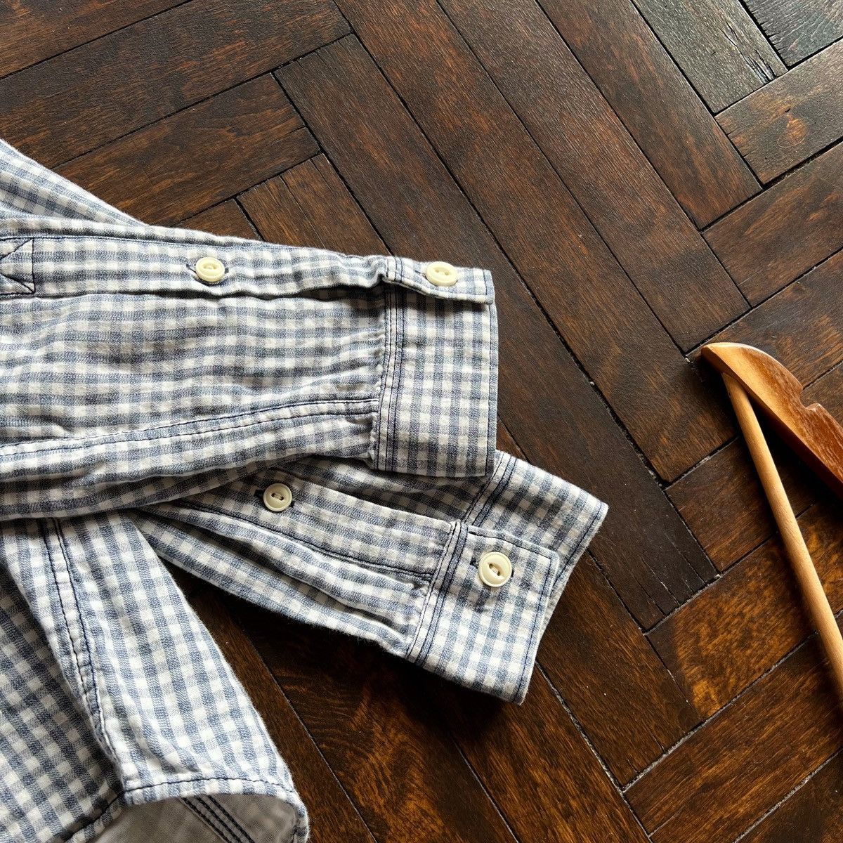 Designer × Diesel Diesel Mens Flannel Long Sleeve Button Shirt Checked Pattern Size US S / EU 44-46 / 1 - 7 Thumbnail