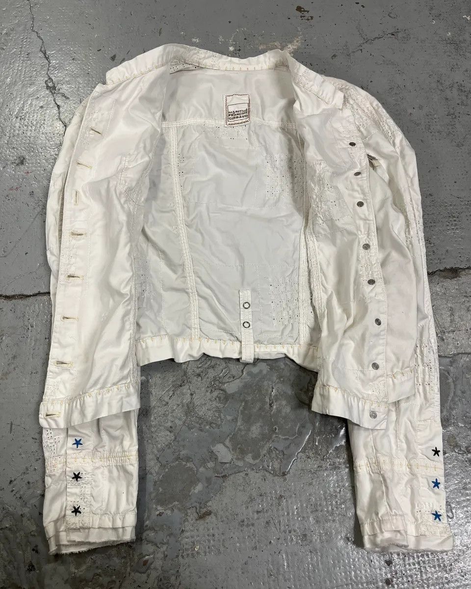 Marithe + Francois Girbaud 1990s Marithé + François Girbaud White Eyelet Embroidered Shirt Size M / US 6-8 / IT 42-44 - 8 Thumbnail