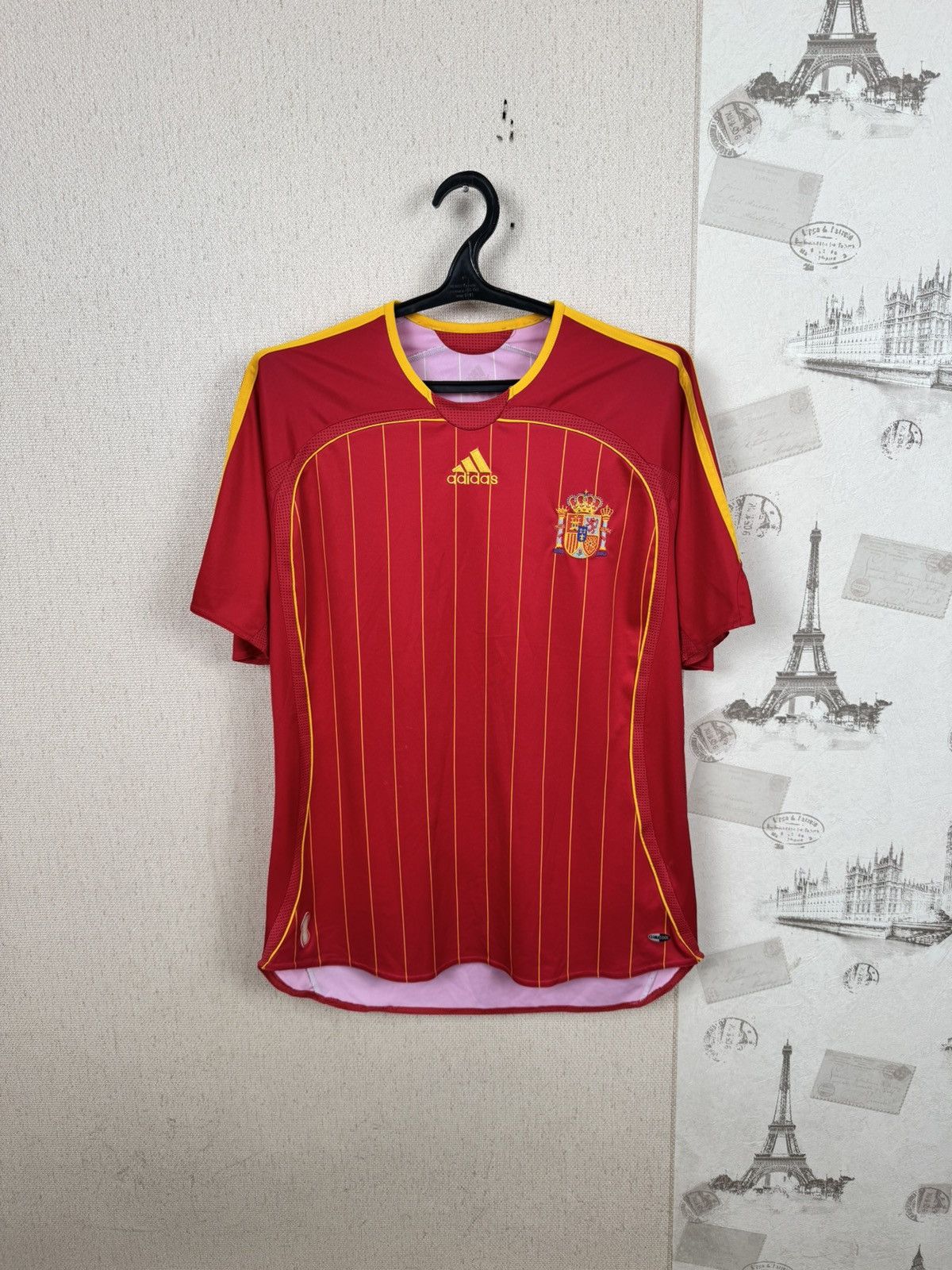 Adidas Adidas Spain 2006-2007 Home Jersey Men’s L Football Shirt Size US L / EU 52-54 / 3 - 1 Thumbnail