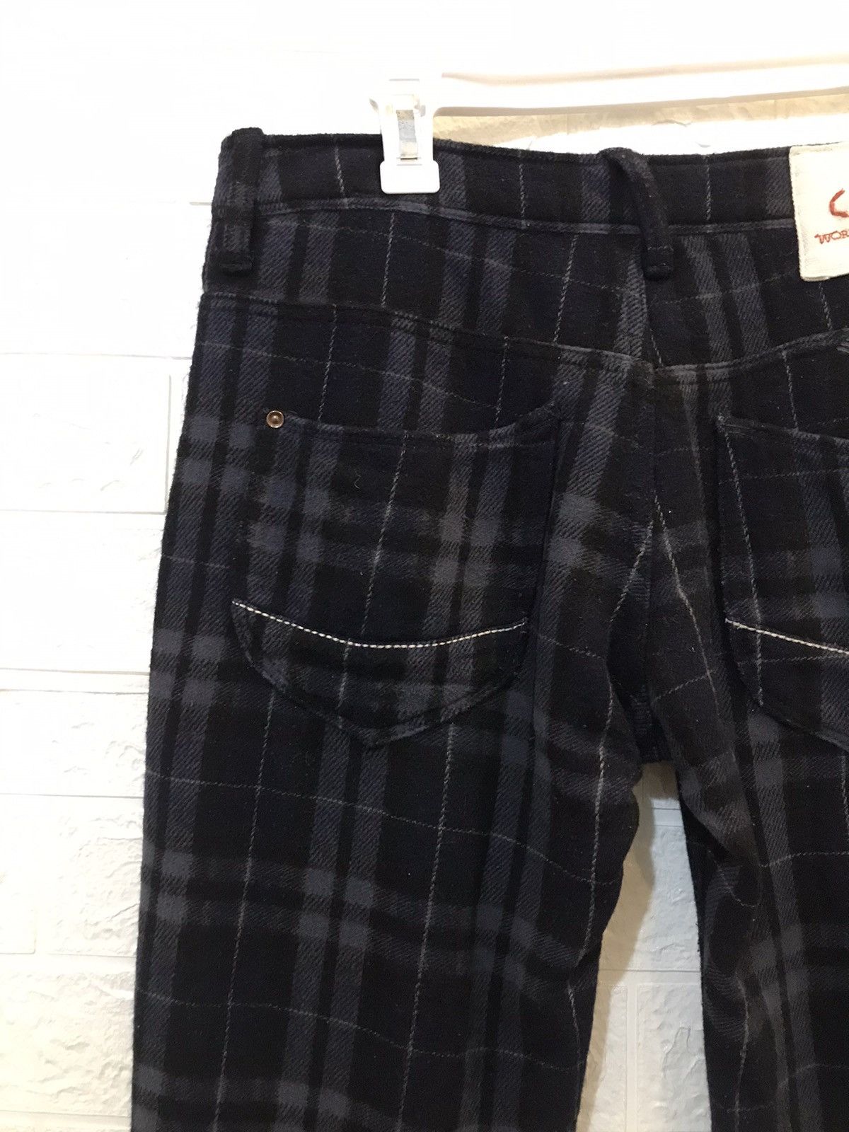 Japanese Brand Checked Pants wool Japanese cepo work & workers tartan Size US 32 / EU 48 - 8 Thumbnail