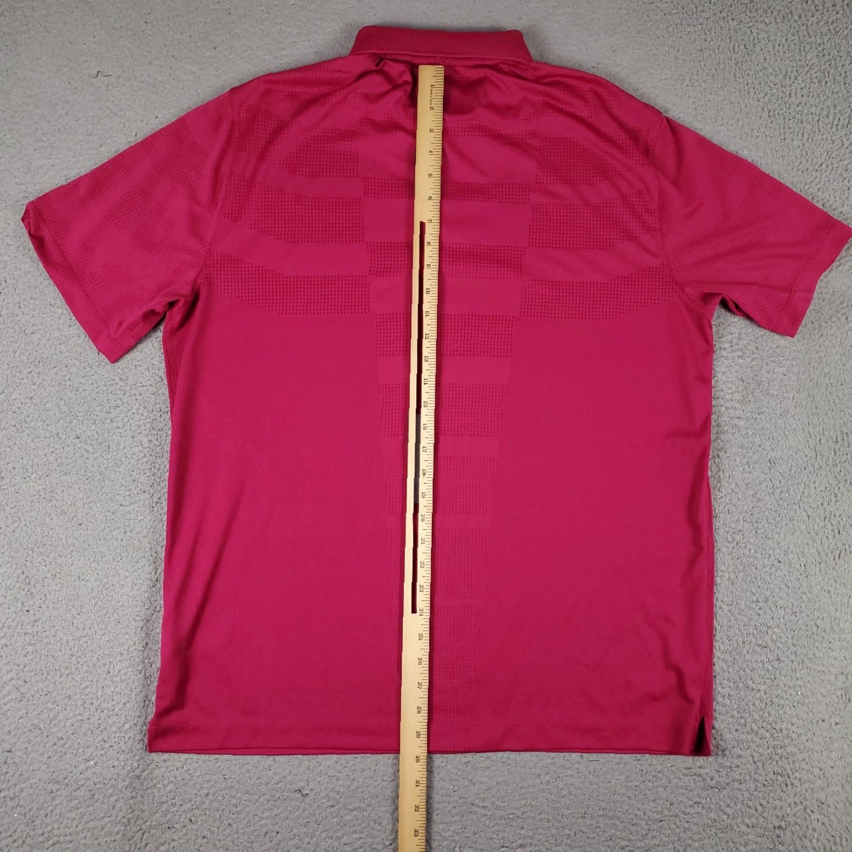 Nike Nike Polo Shirt Mens Size XL Magenta Swoosh Golf Casual Short Sleeve Pink Polyester Polyester Blend Logo Zipper Brand Nike Dri-Fit Satin? Size US XL / EU 56 / 4 - 6 Thumbnail