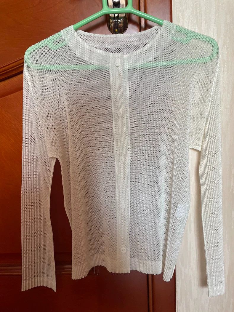 Issey Miyake issey miyake size:3 Pleated button cardigan Size XXS / US 00 / IT 34 - 3 Thumbnail