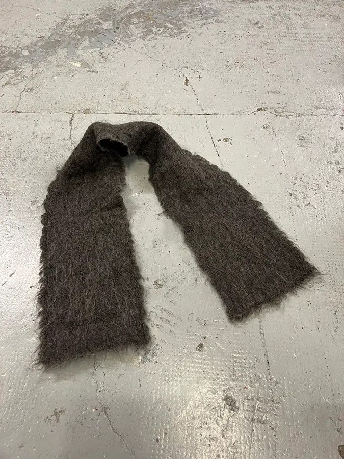 Dolce & Gabbana 1990s Dolce & Gabbana Grey Cashmere & Silk Scarf Size ONE SIZE - 4 Thumbnail
