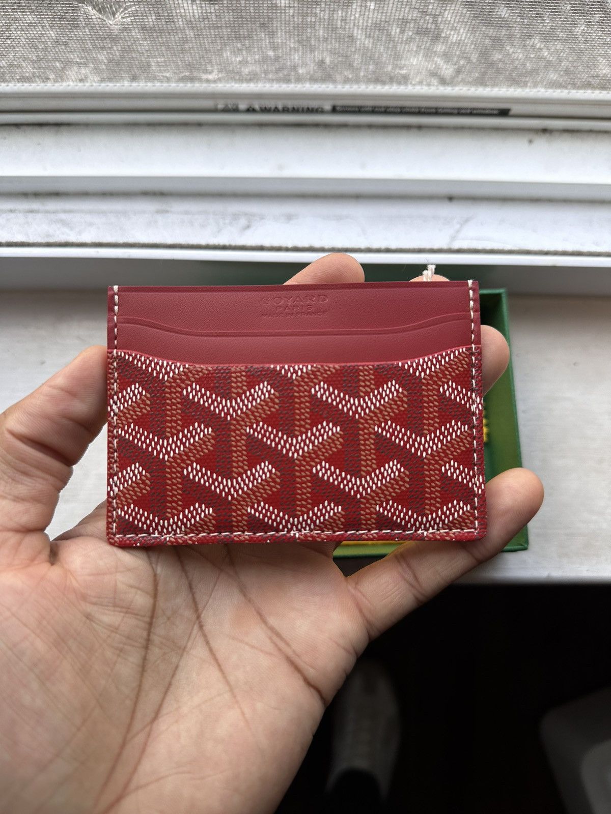 Goyard Goyard Saint Sulpice Card Holder - Red Size ONE SIZE - 2 Thumbnail