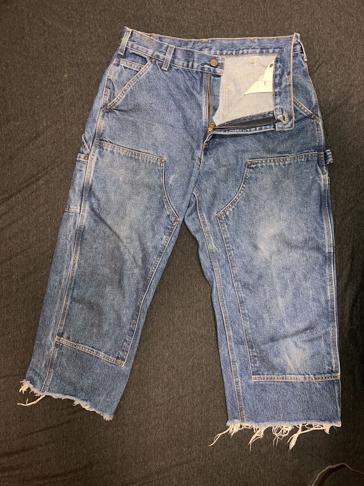 Carhartt Cropped Carhartt Double Knee Jeans Size US 34 / EU 50 - 1 Thumbnail