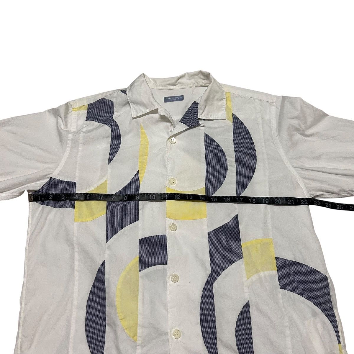 Comme des Garcons 558 02SS Comme Des Garcons Homme patchwork Panelled shirt Size US S / EU 44-46 / 1 - 17 Thumbnail
