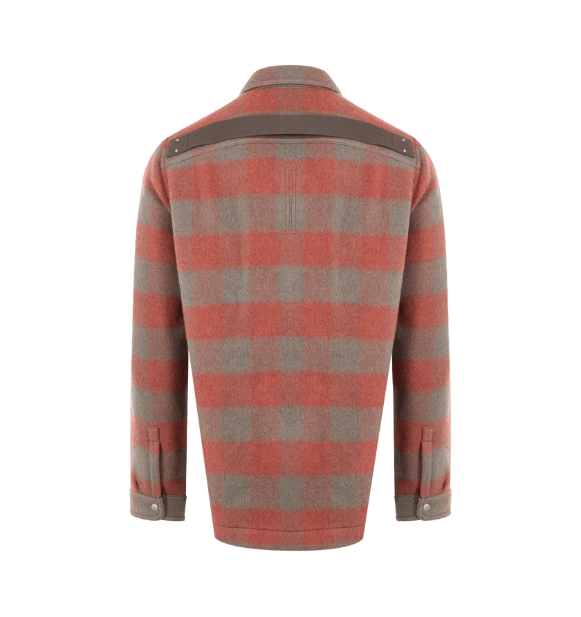 Rick Owens o1h1sh11225 Plaid Outershir in Red/Grey Size US L / EU 52-54 / 3 - 2 Thumbnail