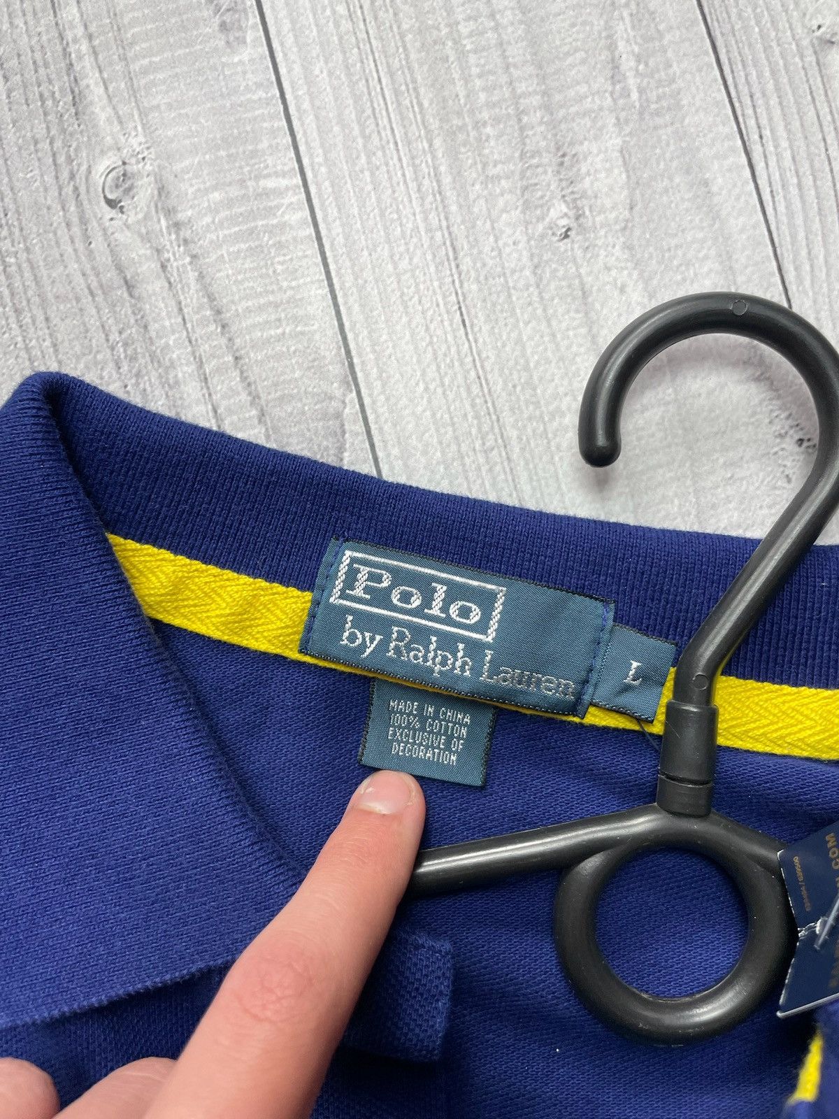 Polo Ralph Lauren × Vintage Vintage polo Ralph Lauren size L logo blue Size US L / EU 52-54 / 3 - 4 Thumbnail