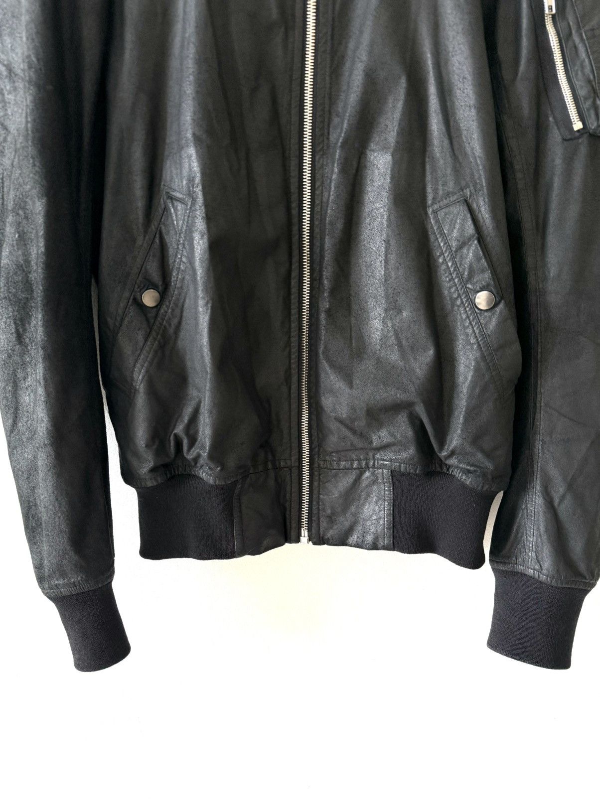 Rick Owens Rick Owens « Bomber Leather Jacket » Size US M / EU 48-50 / 2 - 3 Thumbnail