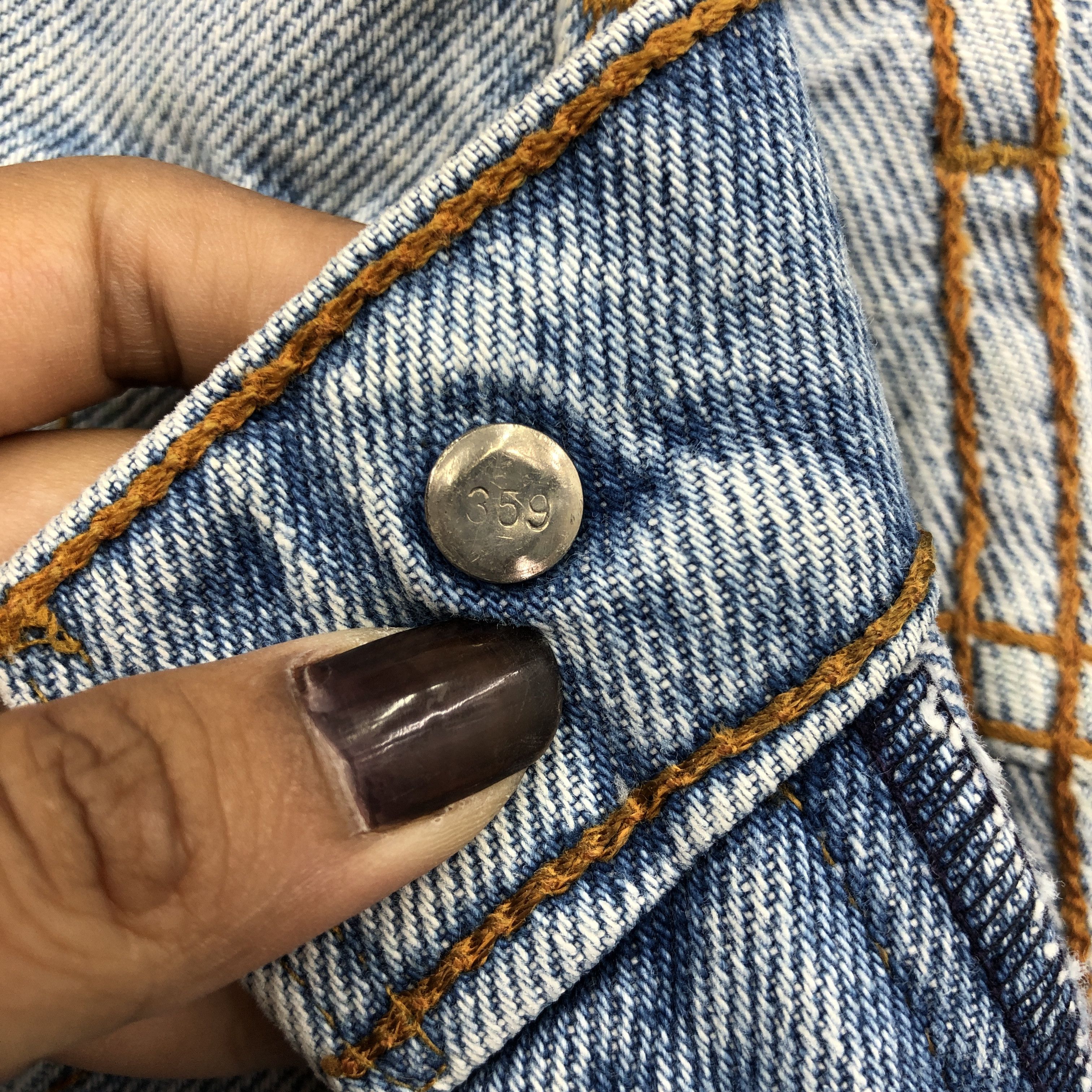 Levi's 90s Dirty Levis 515 Faded Stone Wash Jeans Light Wash Denim Size 28" / US 6 / IT 42 - 6 Thumbnail