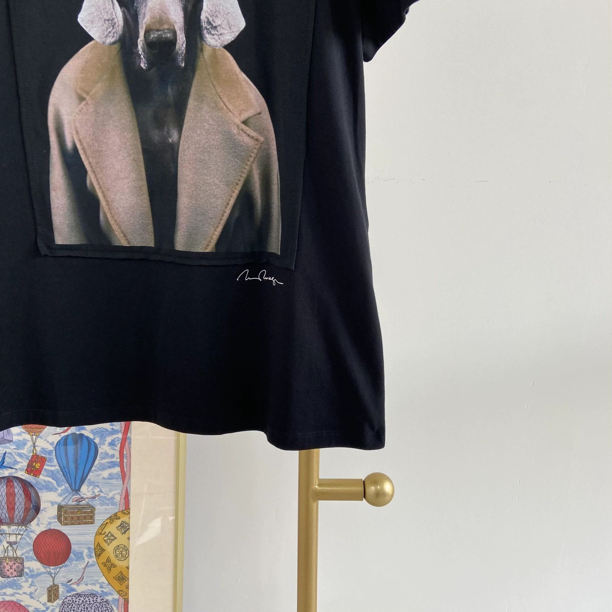 Max Mara Maxmara Puppy Print Tee L With Tags 7472 Size L / US 10 / IT 46 - 5 Thumbnail
