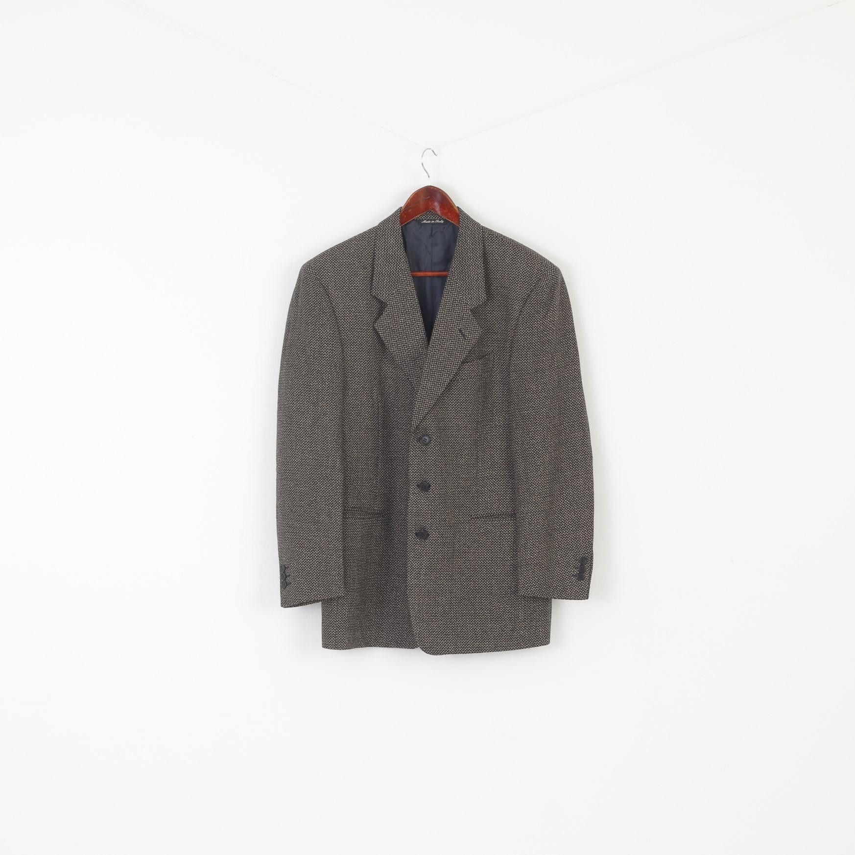 Pal Zileri Pal Zileri Men 48 38 Blazer Brown Wool 9601 Size 38R - 2 Thumbnail