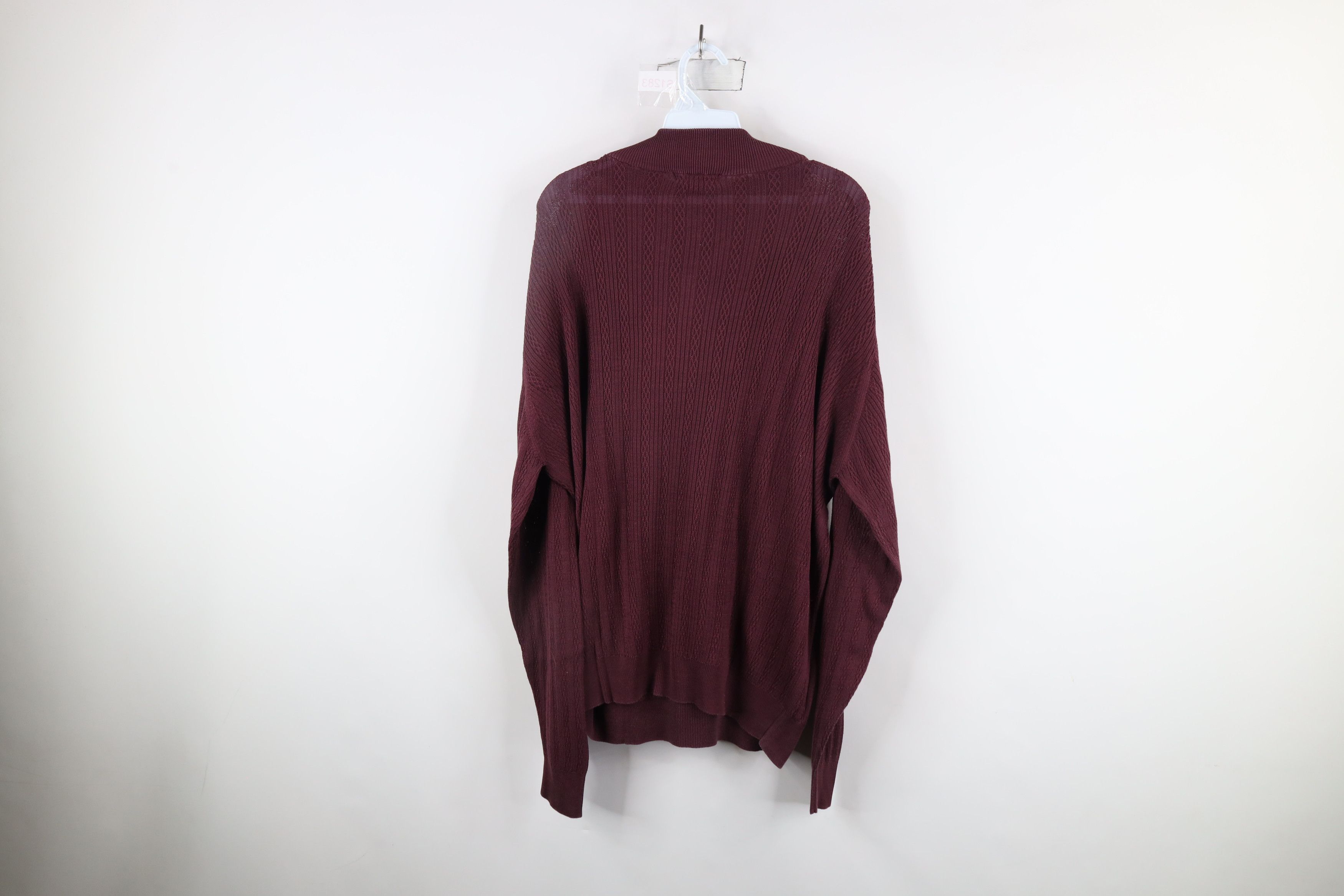 Vintage Vintage 90s Streetwear Lightweight Knit Mock Neck Sweater Size US L / EU 52-54 / 3 - 7 Thumbnail