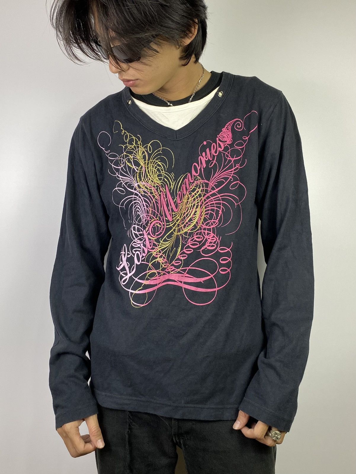 14th Addiction × GOSTAR DE FUGA × KMRii 2000s spinash double layer japanese gothic style Size US M / EU 48-50 / 2 - 7 Thumbnail
