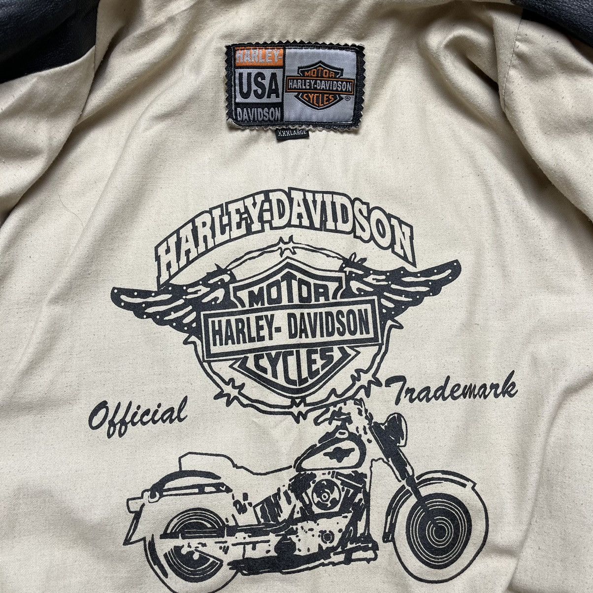 Harley Davidson Harley Davidson Motorcycles Leather Jacket Size US XL / EU 56 / 4 - 18 Thumbnail