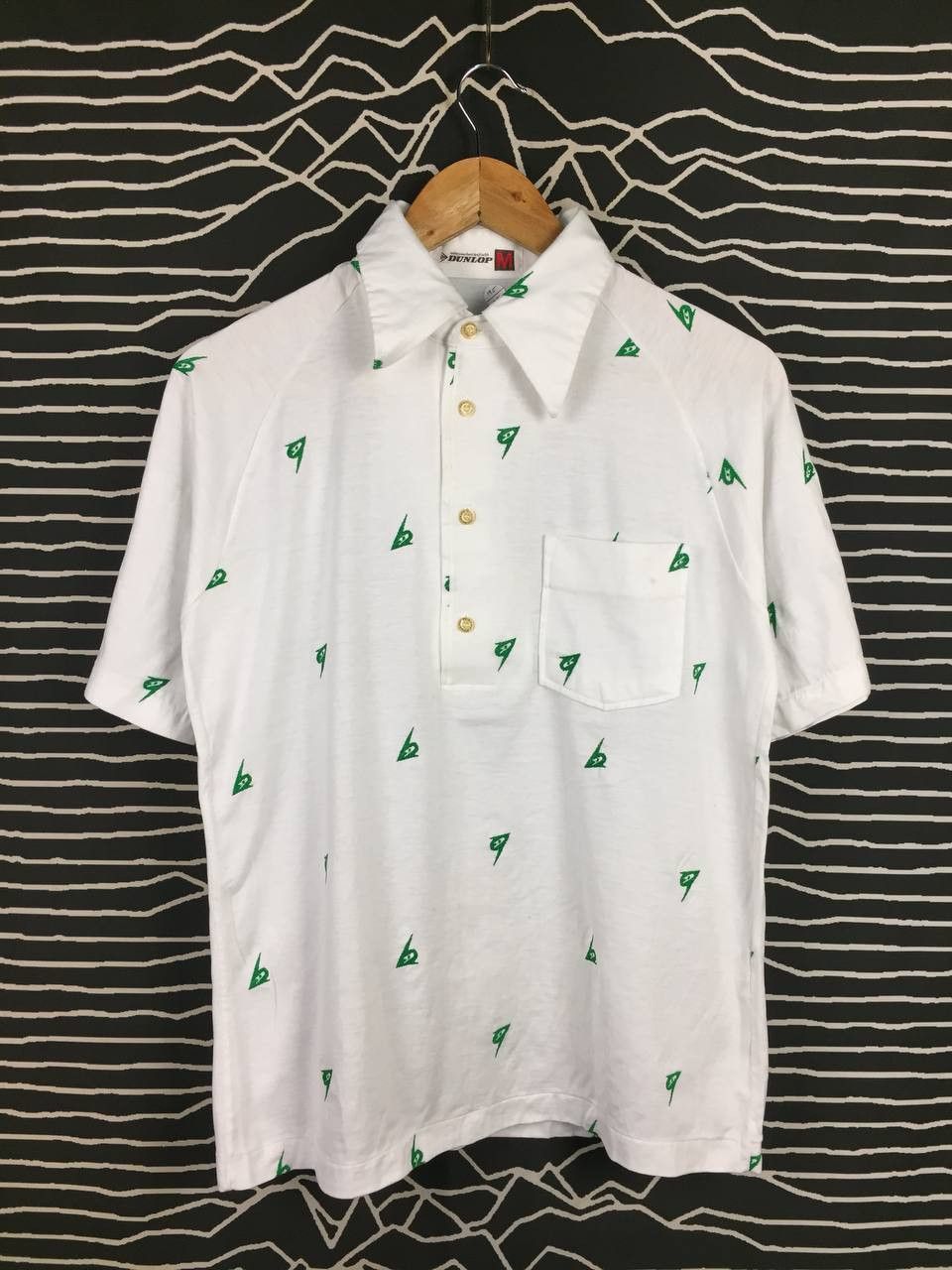 Dunlop Vtg 70s 80s Dunlop Golf All Over Pattern Retro Polo Shirt Size US M / EU 48-50 / 2 - 1 Thumbnail