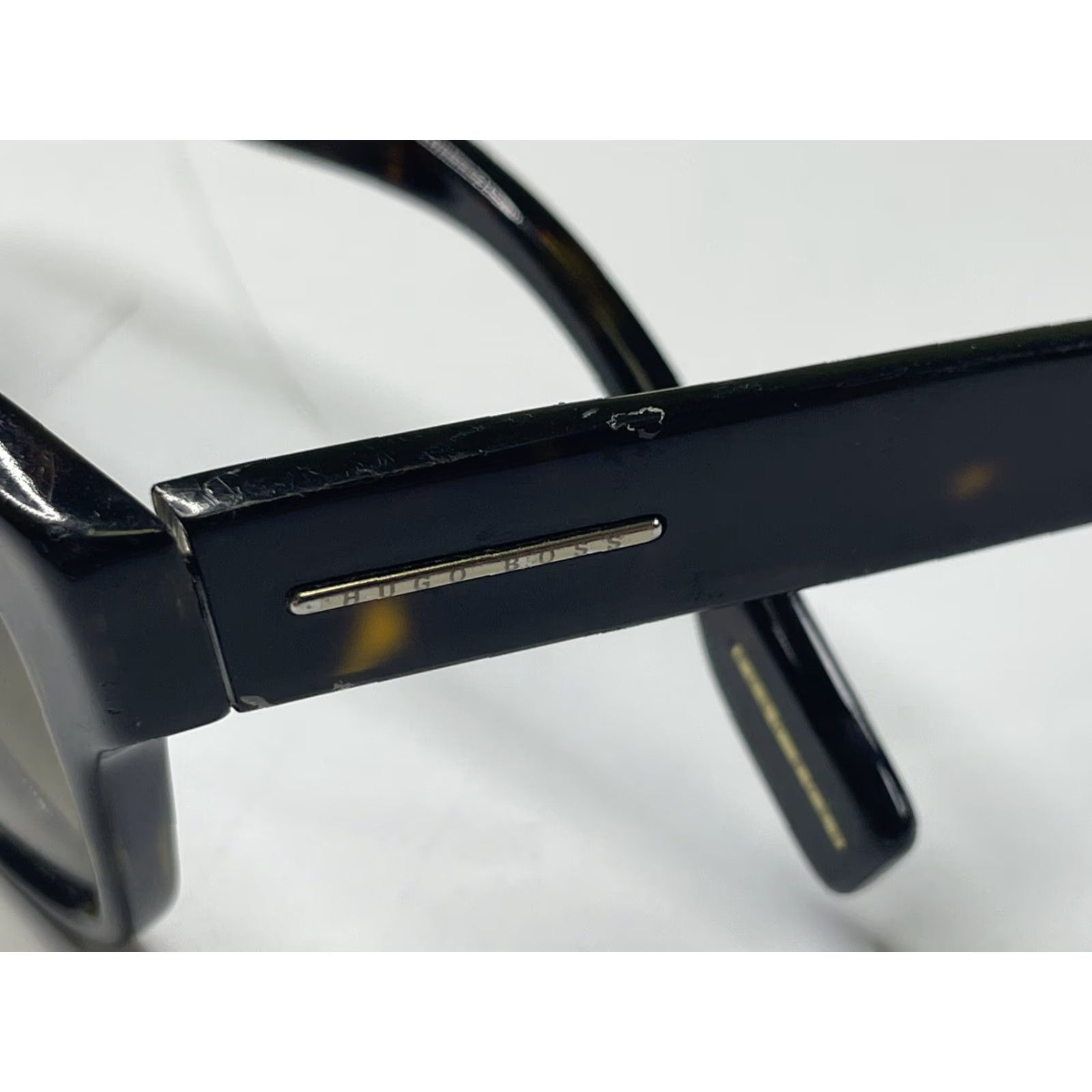 Hugo Boss Hugo Boss Sunglasses 0406/S 086DB Men's Dark Havana Rectangular Acetate Frame 53 Size ONE SIZE - 3 Thumbnail