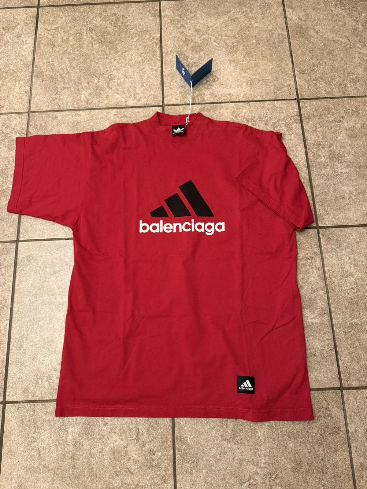 Balenciaga Balenciaga x Addidas Logo T Size US XS / EU 42 / 0 - 1 Thumbnail