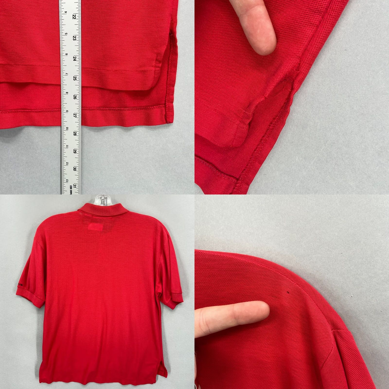 Levi's VINTAGE Levis Shirt Polo Mens Medium Red Short Sleeve Ringer Single Stitch M 80s Size US M / EU 48-50 / 2 - 8 Thumbnail