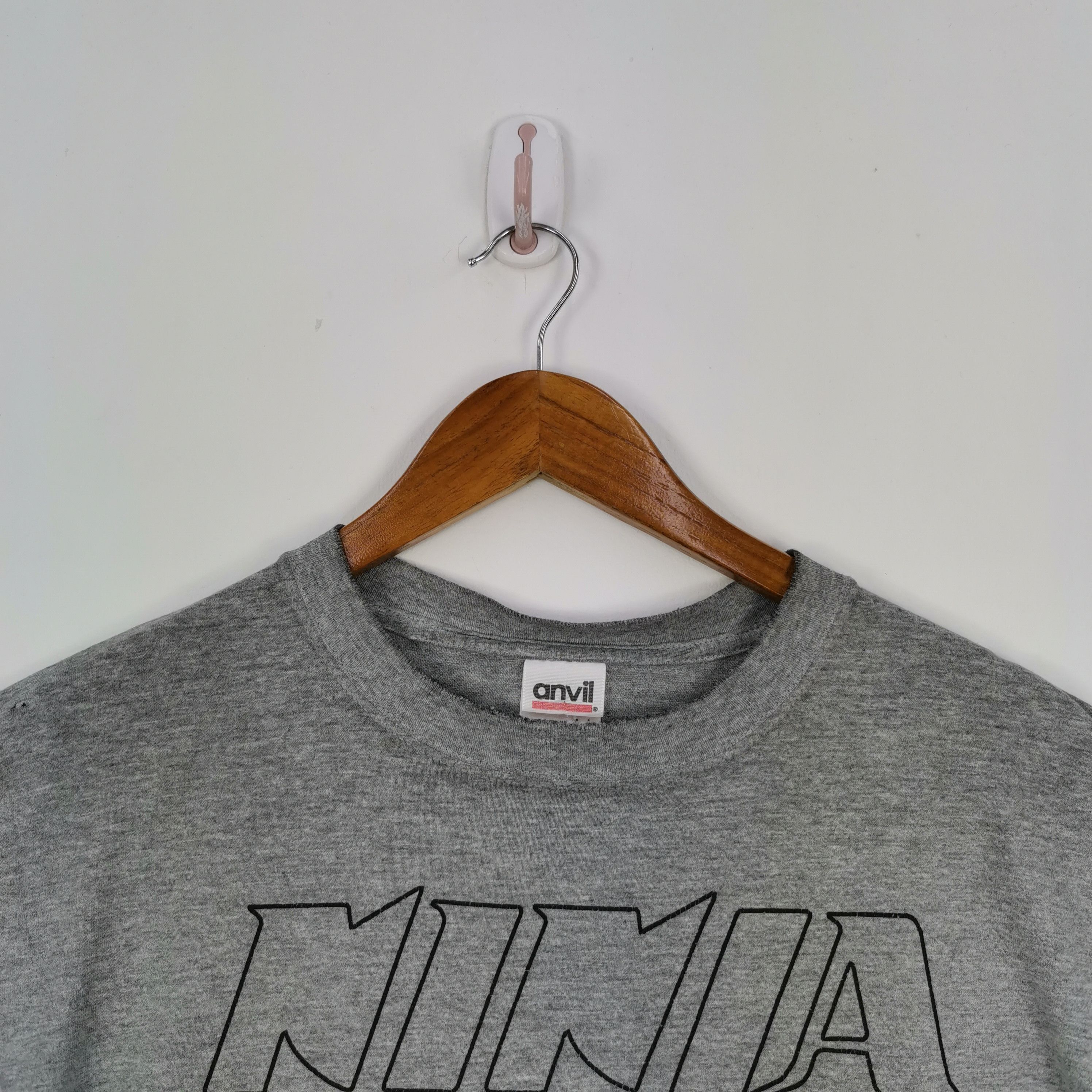 Japanese Brand Vintage 90s Ninja Japanese T-shirt Movie Crewneck 56789 Size US XL / EU 56 / 4 - 4 Thumbnail