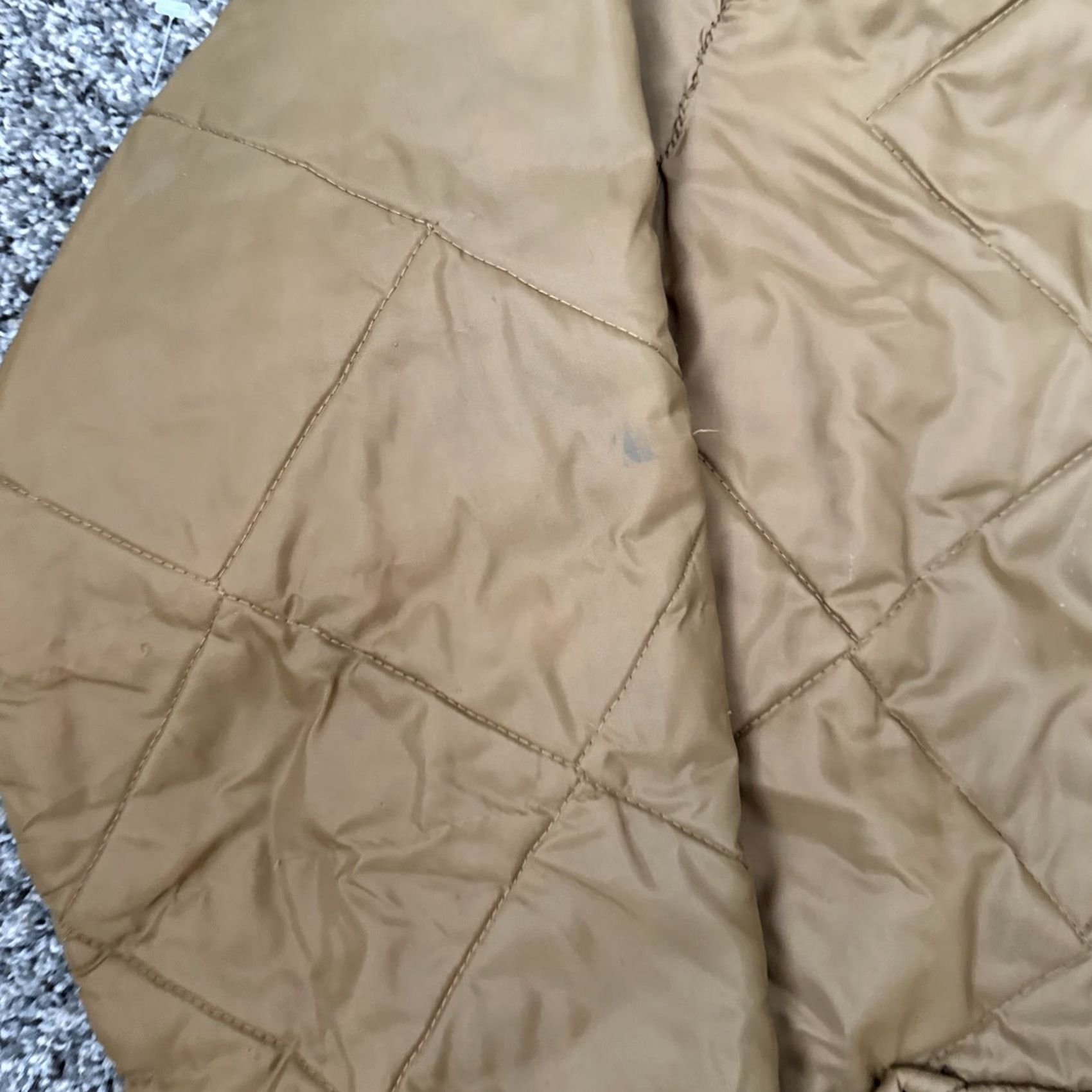 Vintage VINTAGE Zip-Up Jacket Mens M Brown Quilted Collared Nylon Softshell Bomber Workwear 70s Size M Brown Mens Size US M / EU 48-50 / 2 - 3 Thumbnail
