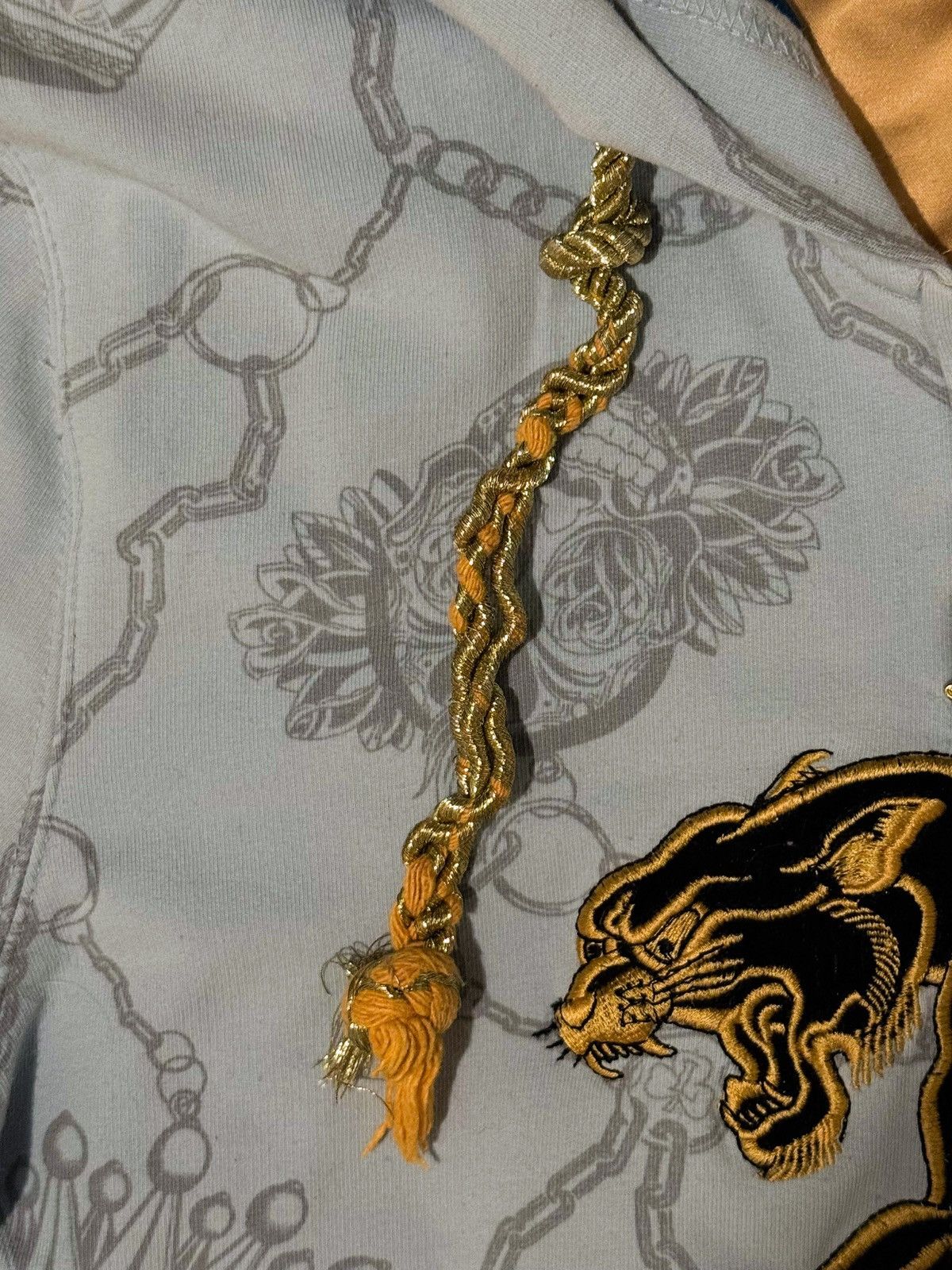 Christian Audigier Christian Audigier Panther Rhinestone Hoodie Size L / US 10 / IT 46 - 8 Thumbnail