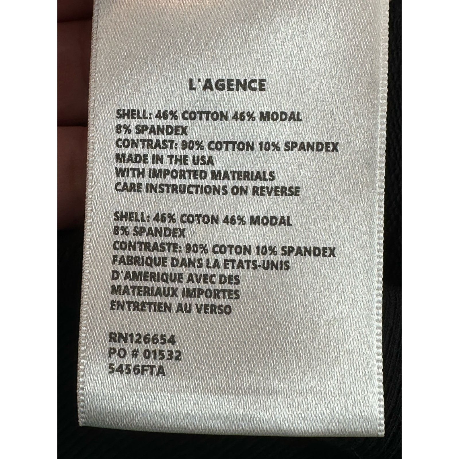 L'AGENCE L'agence Black Josilyn Lace Up Sweatshirt size Small Size S / US 4 / IT 40 - 4 Thumbnail
