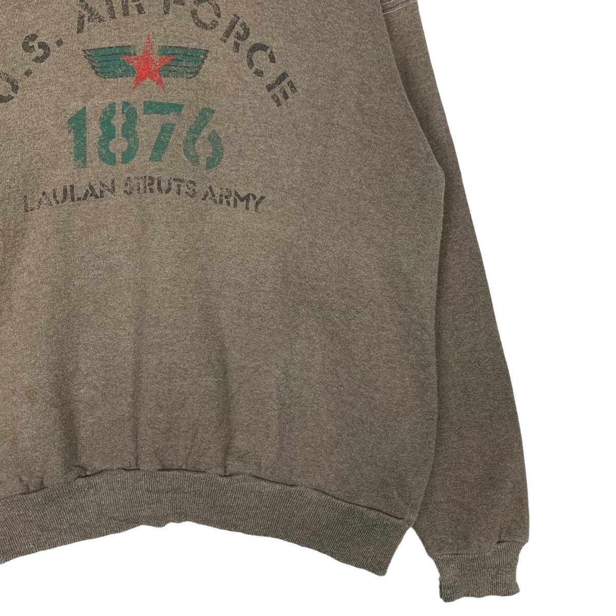 Vintage USAF Laulan Struts Army Big Logo Sweatshirts #0766-C35 Size US M / EU 48-50 / 2 - 6 Thumbnail